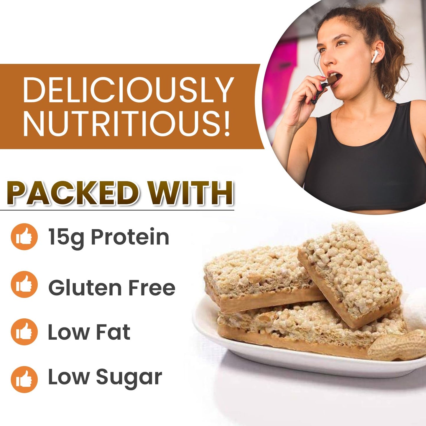 BestMed - High Protein Snack Bar - Low-Carb, 10g Protein, Low Sugar, Low Calorie, Weight Loss (Peanut Butter Crunch, 2 Box - 14 Count)
