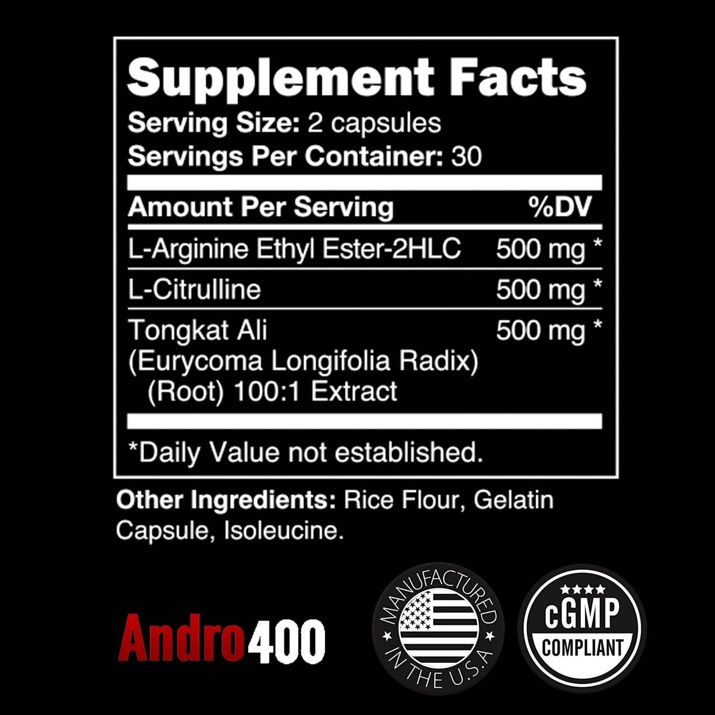 Andro400 T Booster Supplement (3 Pack, Andro Max)