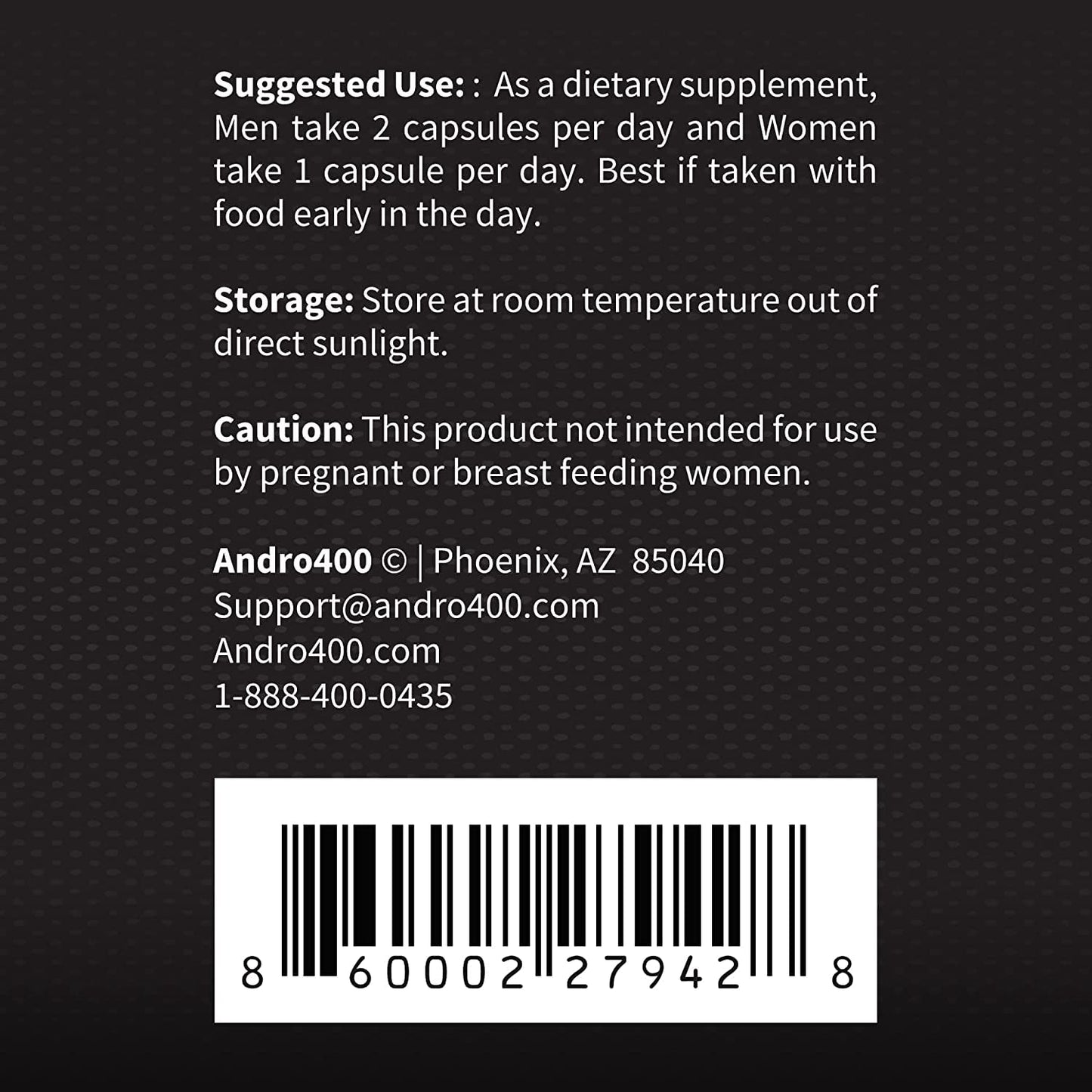Andro400 T Booster Supplement (3 Pack, Andro Max)
