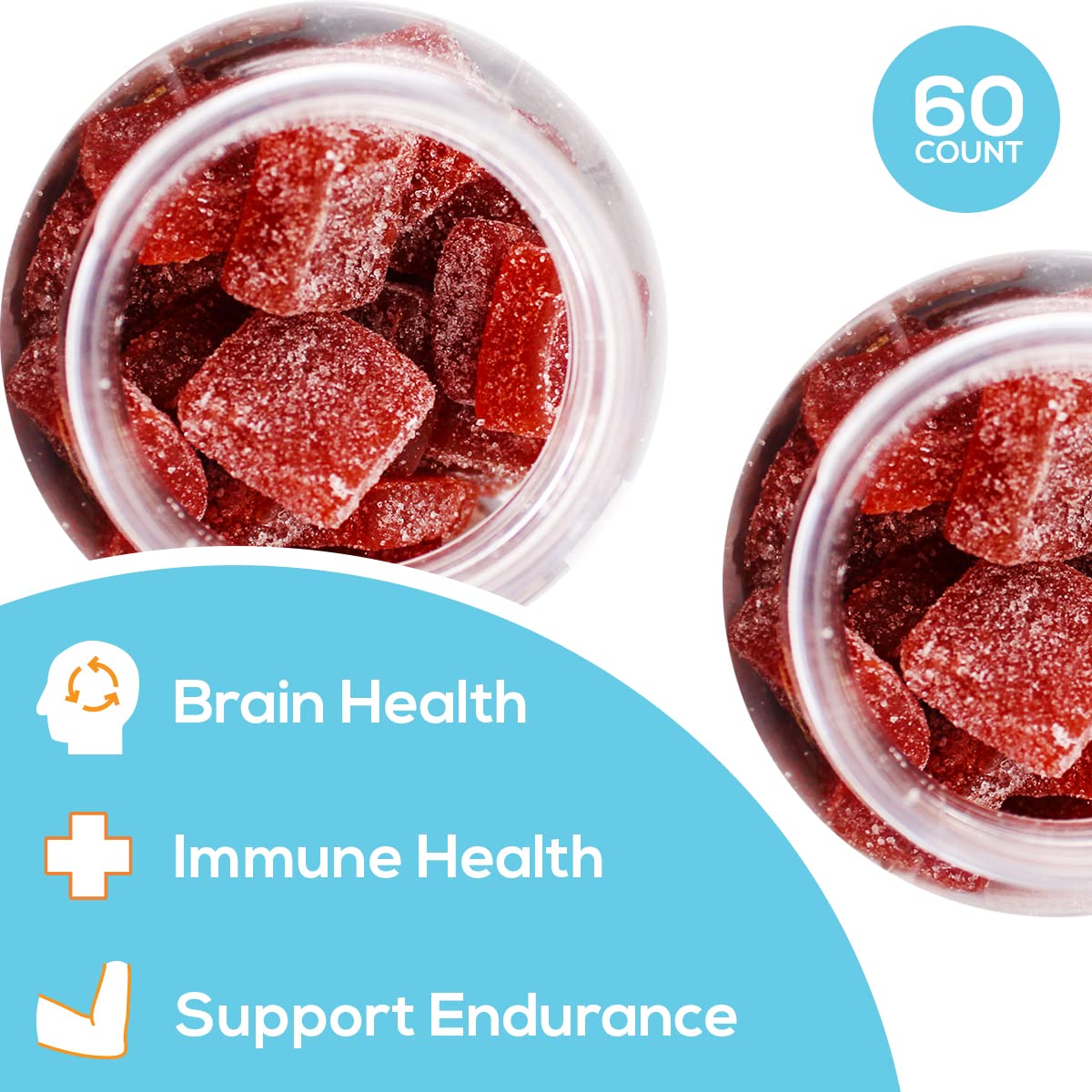 Safer Products Ashwagandha Apple Cider Vinegar Gummies - Support Immune Health, Endurance, Mood, Stress, Sleep, Brain Health - Vegan, Non-GMO 60ct