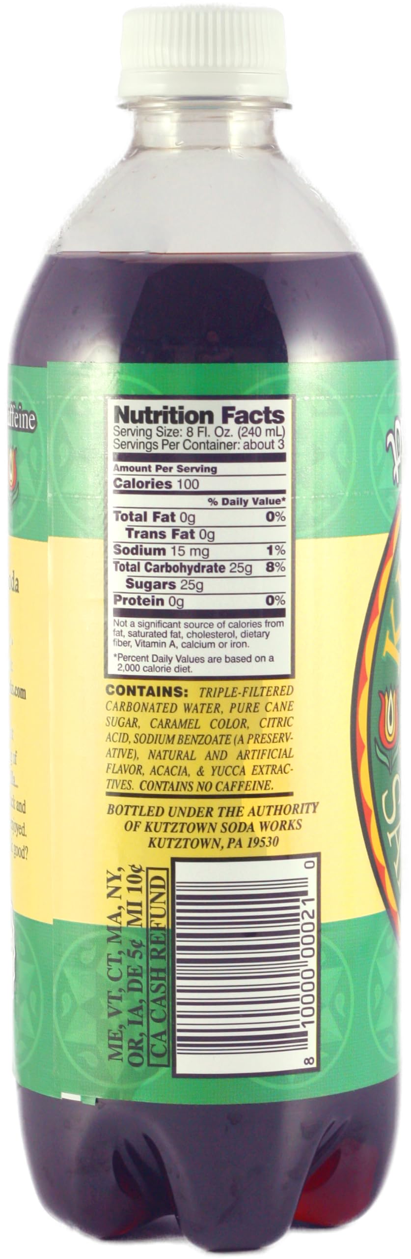 Kutztown Nix Besser Sarsaparilla Soda 24 Oz Bottles Pack of 4