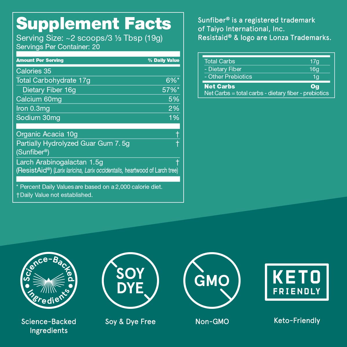 Bulletproof Unflavored Innerfuel Prebiotic Fiber Powder, 13.4 Ounces, Supplement for Gut Health, Digestive Health and Immune Support, Plant Sourced Prebiotics, 0g Sugar