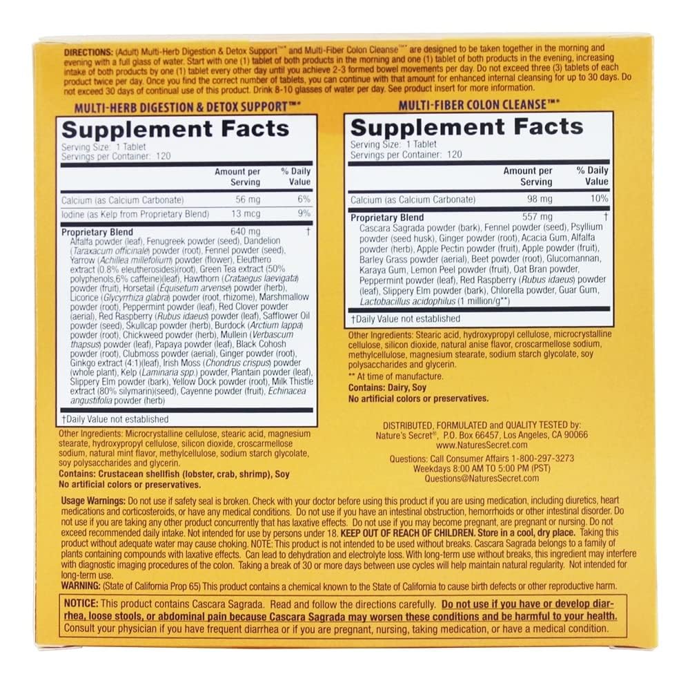 Nature's Secret - Ultimate Cleanse - 2 Part Program