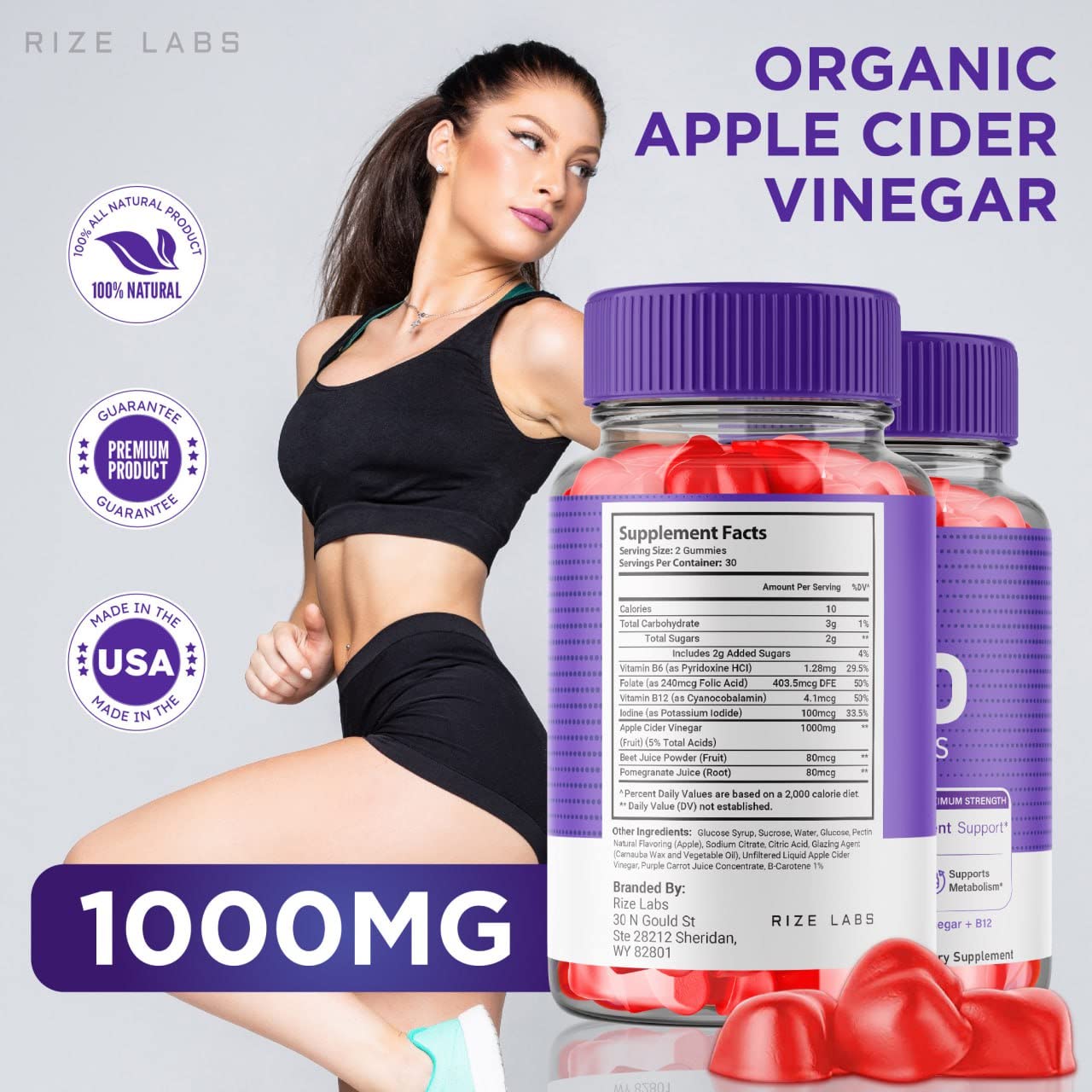 rize labs - 2nd Life Keto ACV Gummies for Advanced Weight Loss Pro Burn Keto Gummies with Apple Cider Vinegar Supplement Belly Fat Extra Strength (300 Gummies)