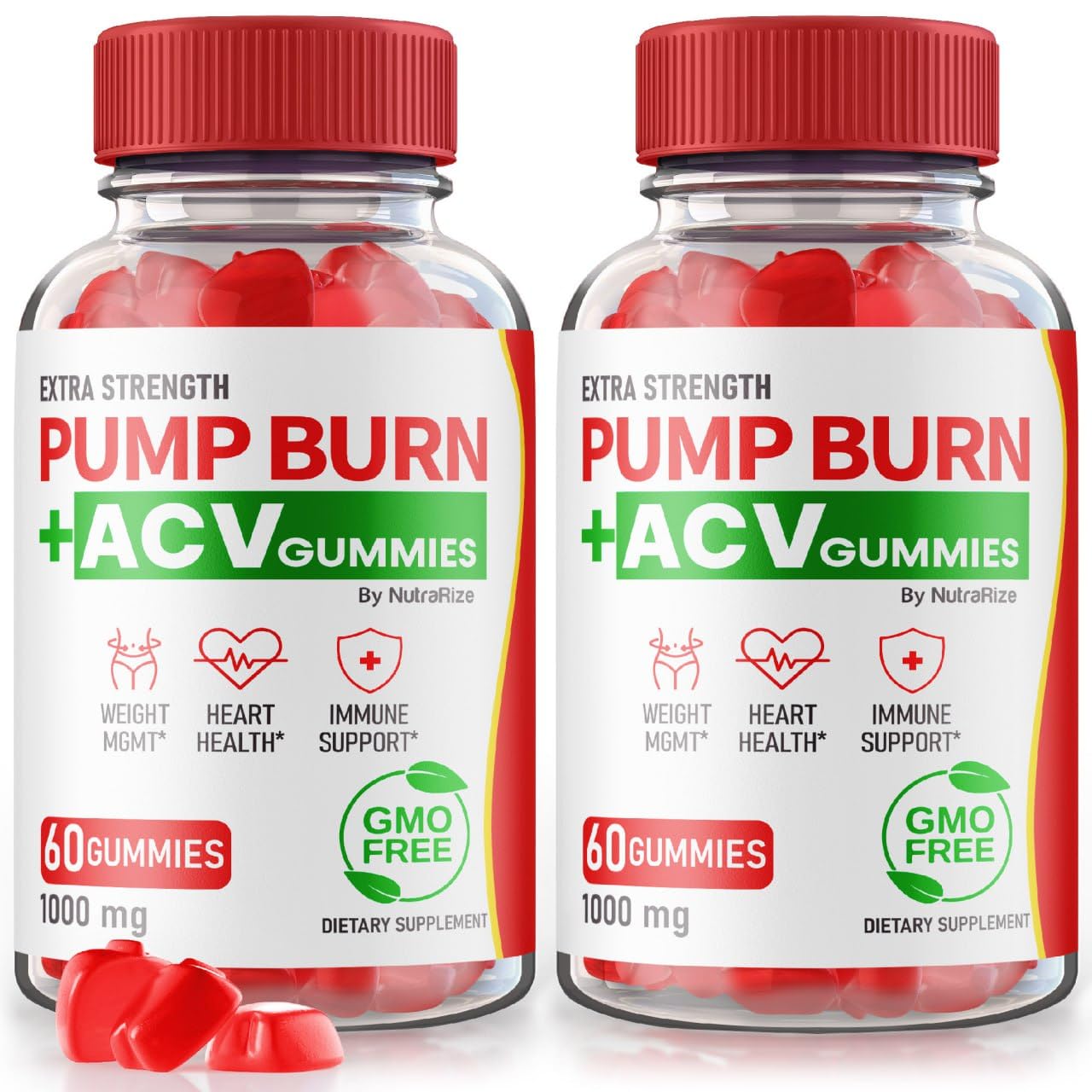(2 Pack) Pump Burn ACV Gummies - Pump Burn Keto ACV Gummies, Pump Burn + ACV Gummies for Advanced Weight Loss, Maximum Strength, Keto + ACV Gummy, PumpBurn Gomitas Reviews (120 Gummies)