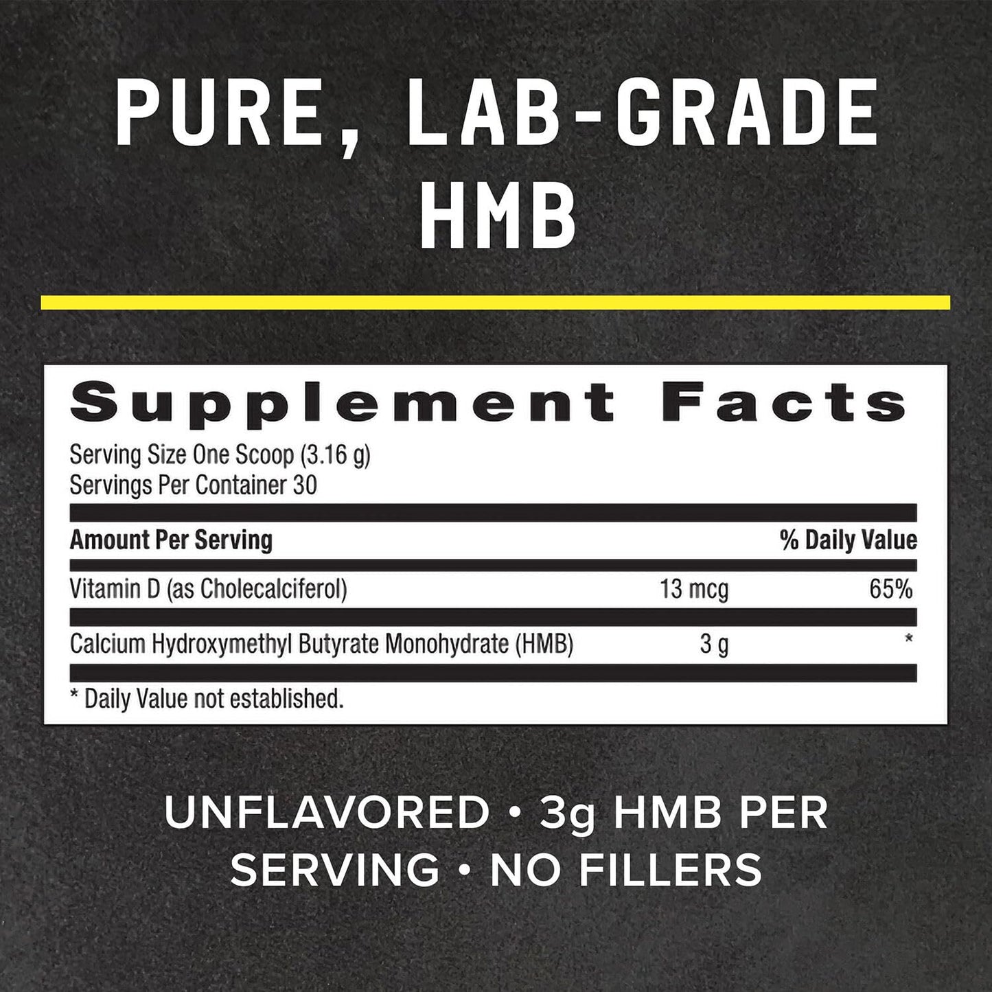 BEYOND RAW Chemistry Labs HMB Powder | Increase Performance | 30 Servings