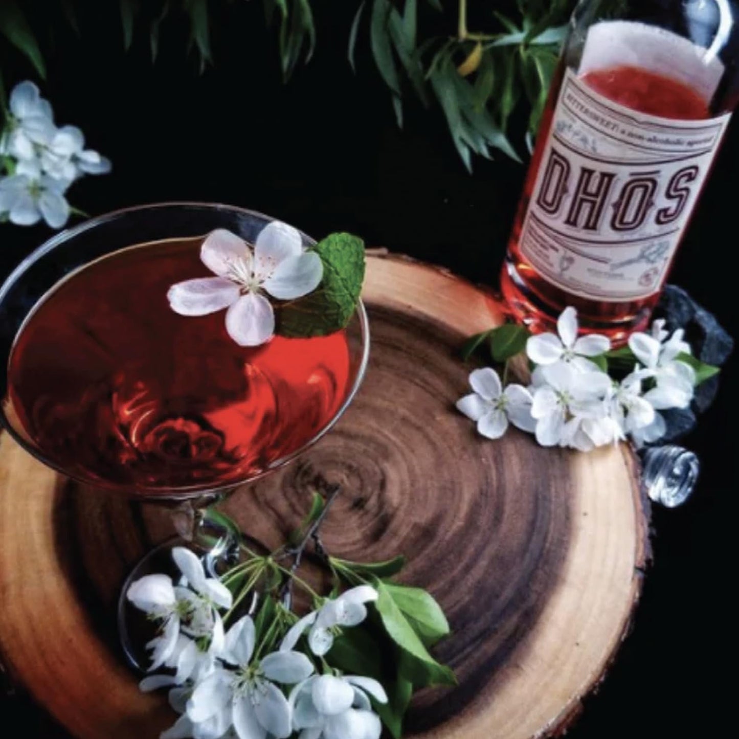Dhos Handcrafted NonAlcoholic Bittersweet w 15 Pack Q Mixers Elderflower Tonic Water KetoFriendly Zero Sugar Zero Calories Zero Proof 750 ML Perfect for Mocktails Made in USA