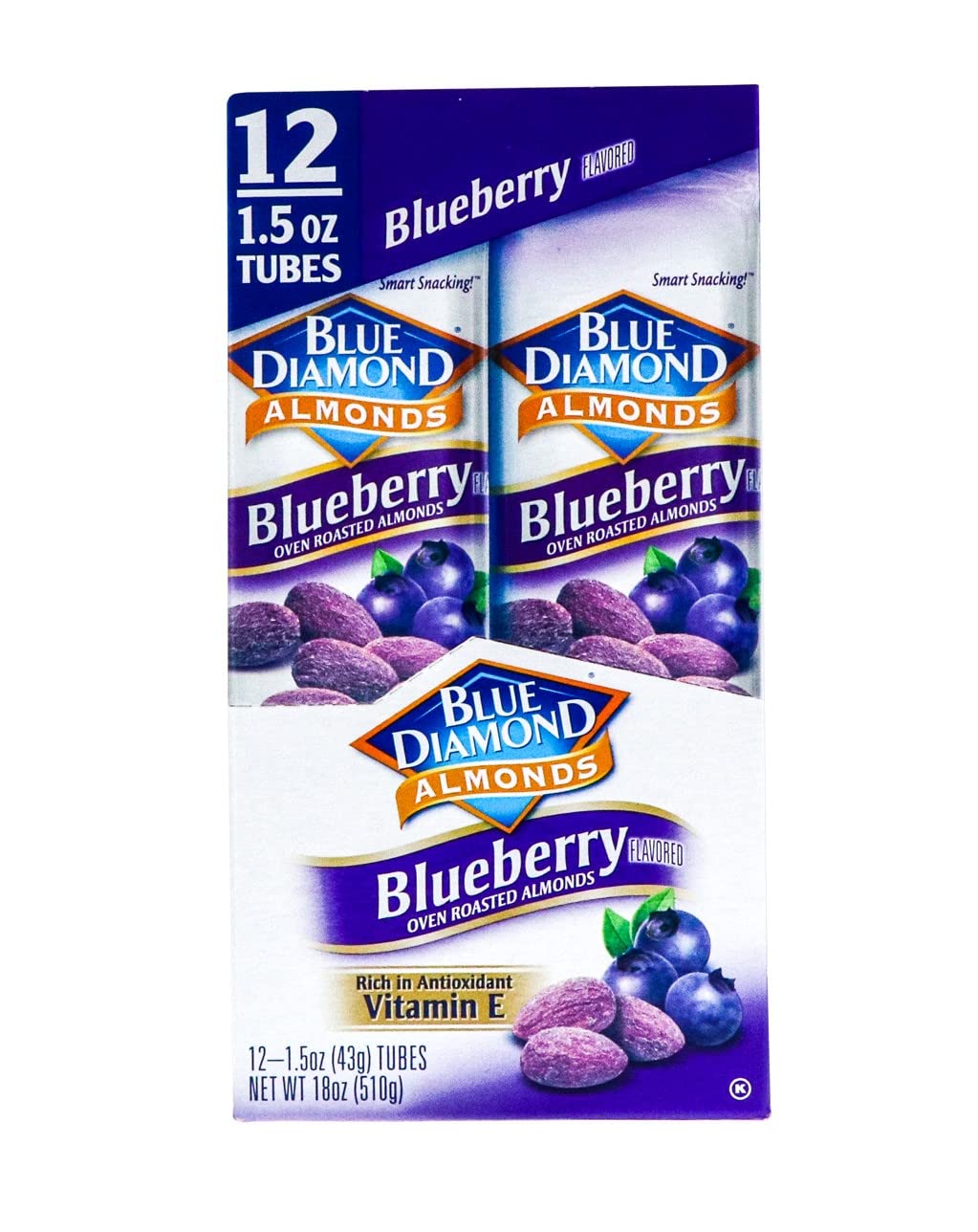 Blue Diamond Almonds Blueberry 15oz 12 count