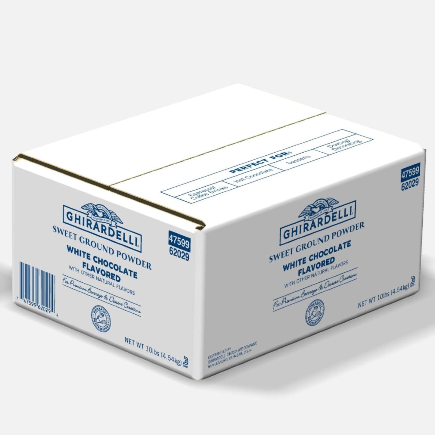 Ghirardelli Sweet Ground White Chocolate Flavored Beverage Mix 10Pound Package