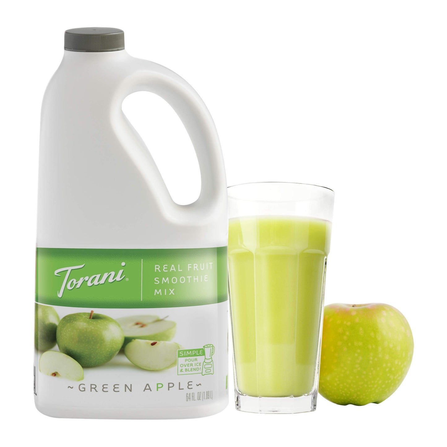 Torani Real Fruit Smoothie Mix Green Apple 64 Ounce