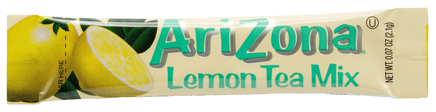 Arizona Lemon Iced Tea Stix SugarFree 10 Count Box Pack of 1 Low Calorie Single Serving Drink Powder Packets Just Add Water for a Deliciously Refreshing Iced Tea Beverage