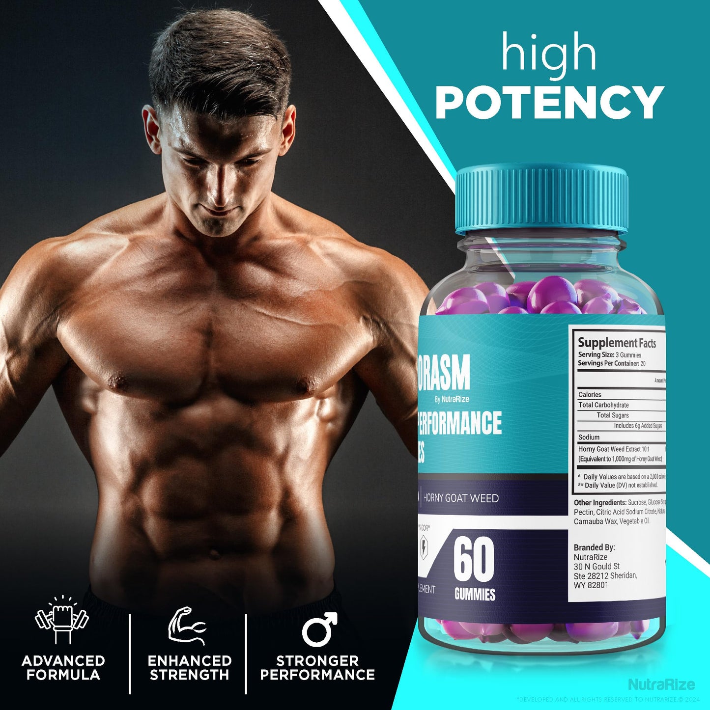 Vigorasm Gummies, Official Premium Formula for Men, All Natural Male Support Supplement for Peak Performance and Lasting Energy Levels, Vigo rasm Gomitas Reviews (60 Gummies)