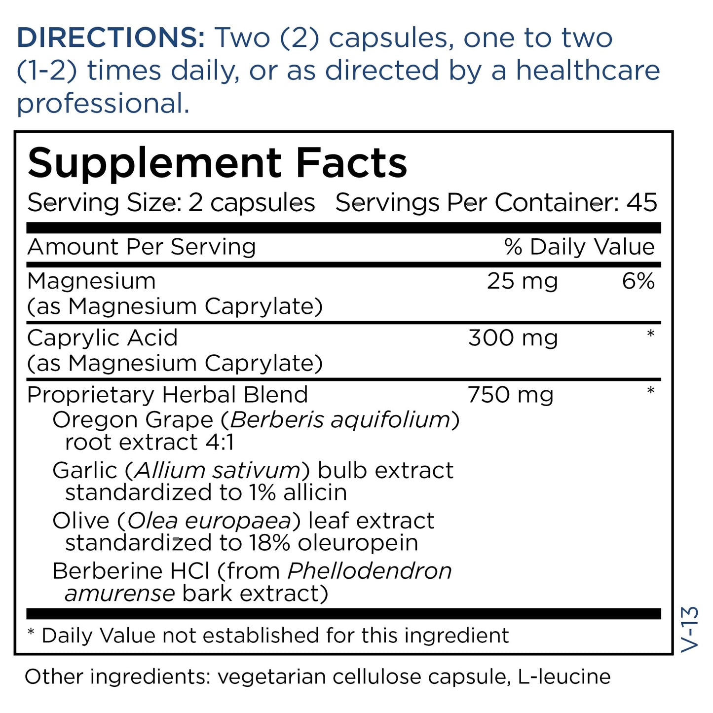 Metabolic Maintenance Happy Belly - Gut Balancing Support with Caprylic Acid, Black Walnut, Olive Leaf + Barberry (90 Capsules)