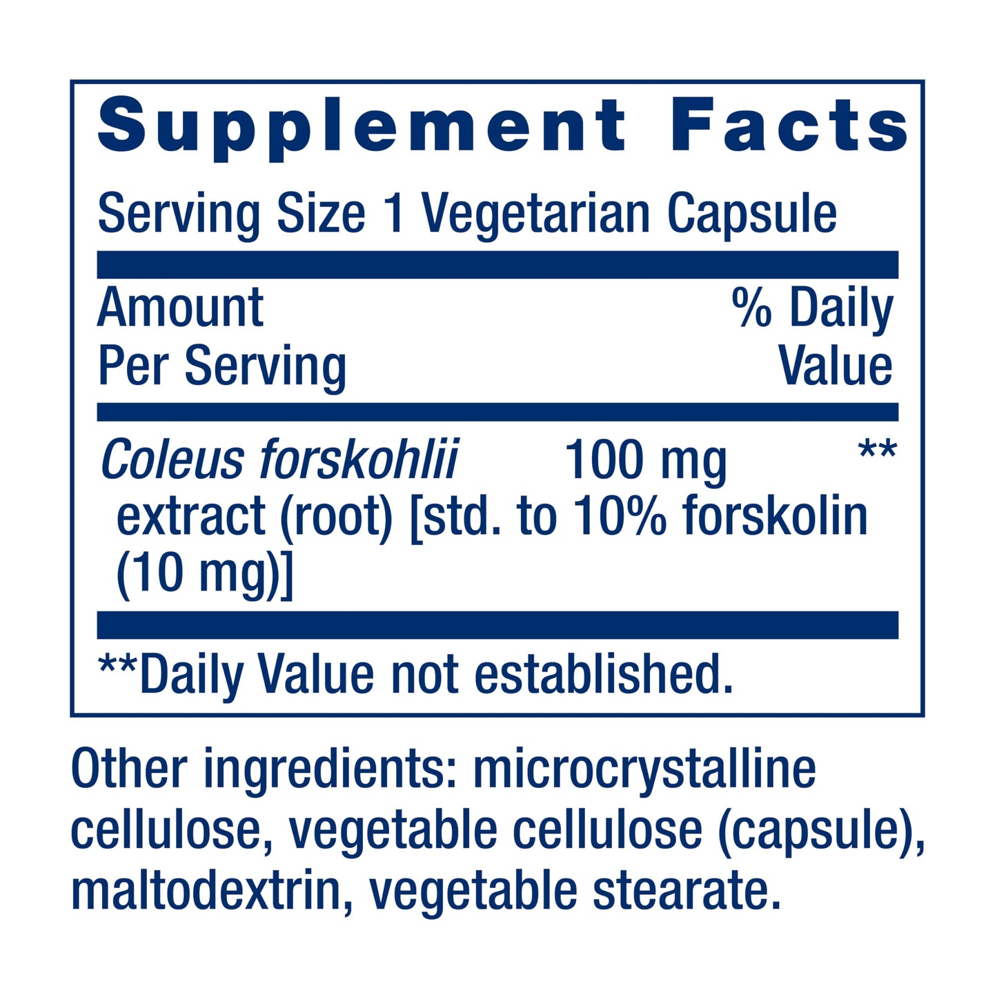 Life Extension Forskolin, Coleus forskohlii, Cellular Energy Health Support Supplement, 10 mg, standardized Extract, Non-GMO, Gluten-Free, Vegetarian, 60 Capsules, 1-2 Month Supply