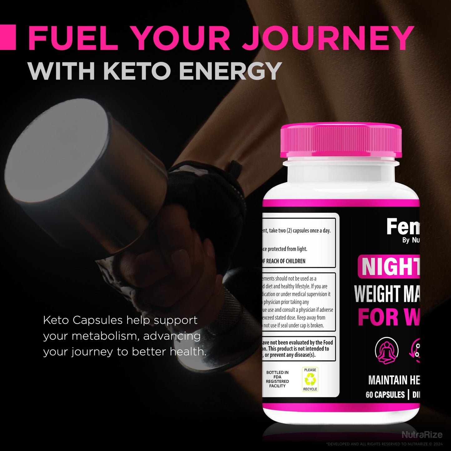 (2 Pack) Femina Nighttime Capsules, Official Femina Night Time Pills for Women, Premium Ingredients to Support Overall Health, Fitness & Wellbeing, All-Natural Keto Pastillas Review (120 Capsules)