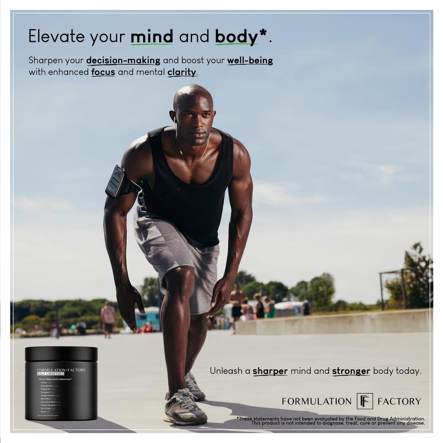 Self Obsessed 10 in 1 Masculinity Maximizer Supplement, Shilajit for Men, Tongkat Ali, Ashwaganda, Fenugreek Muscle Growth, Energy Management, Drive, Strength, Recovery 1-month supply (Pack of 1)