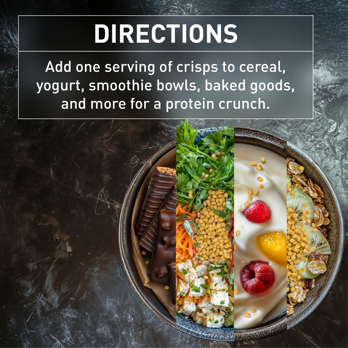 PURIS Organic Pea Protein Crisps, 1LB, Certified Organic Pea Protein Isolate, Keto Protein Crunch, Made 100% in The USA, Non-GMO, Gluten Free, No Sugar, No Soy, 18g Protein, 7g Carbs, Unflavored