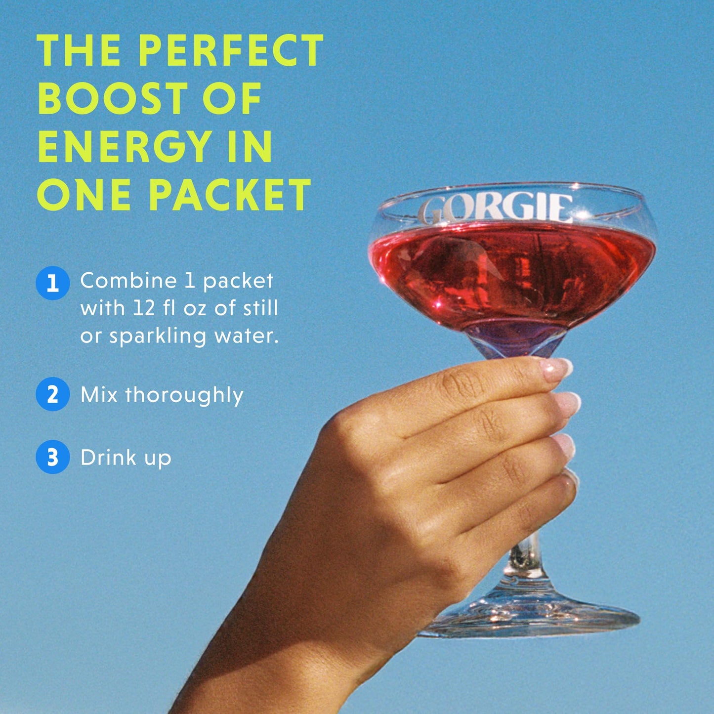 GORGIE Bestsellers Variety, Sugar-Free Natural Energy Drink Mix, On the Go Powder, Healthy Energy Drinks - Green Tea Caffeine, Biotin, B Vitamins -150mg Caffeine, L-Theanine, Vegan, & Low Calorie (Pack of 12)