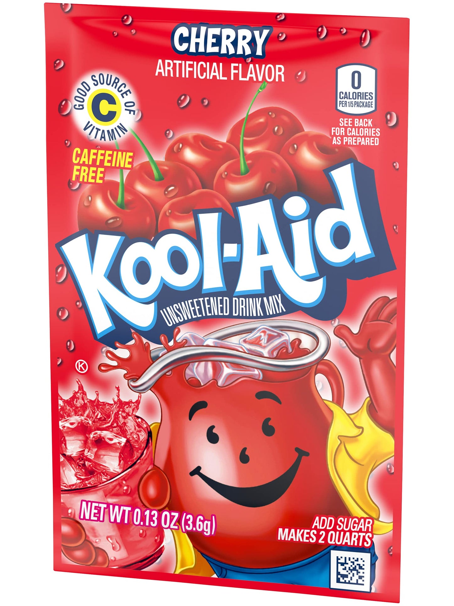 KOOLAID CHERRY Unsweetened Drink Mix 12 Packets