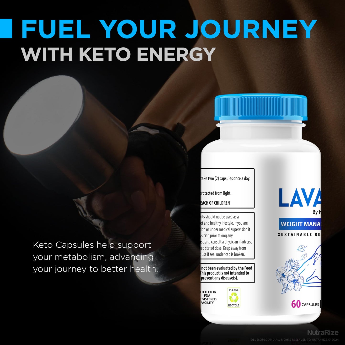 (2 Pack) LavaSlim Capsules - LavaSlim Dietary Supplement for Advanced Weight Health, LavaSlim Aravida Nutrition, Maximum Strength All-Natural Pills for Targeting Belly Fat, Lava Slim (120 Capsules)