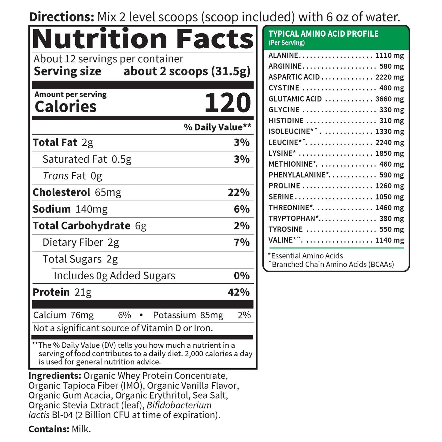 Garden Of Life, Protein Powder Sport Whey Grass Fed Vanilla, 23 Ounce