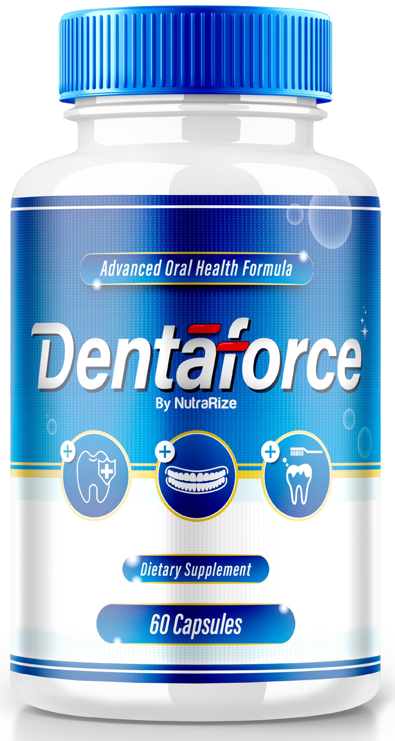 NutraRize Dentaforce Capsules, All-Natural Care for Your Teeth and Gums, Dental & Gum Health Formula, Combination of Vitamin and Minerals for Overall Oral Protection Reviews (60 Capsules)
