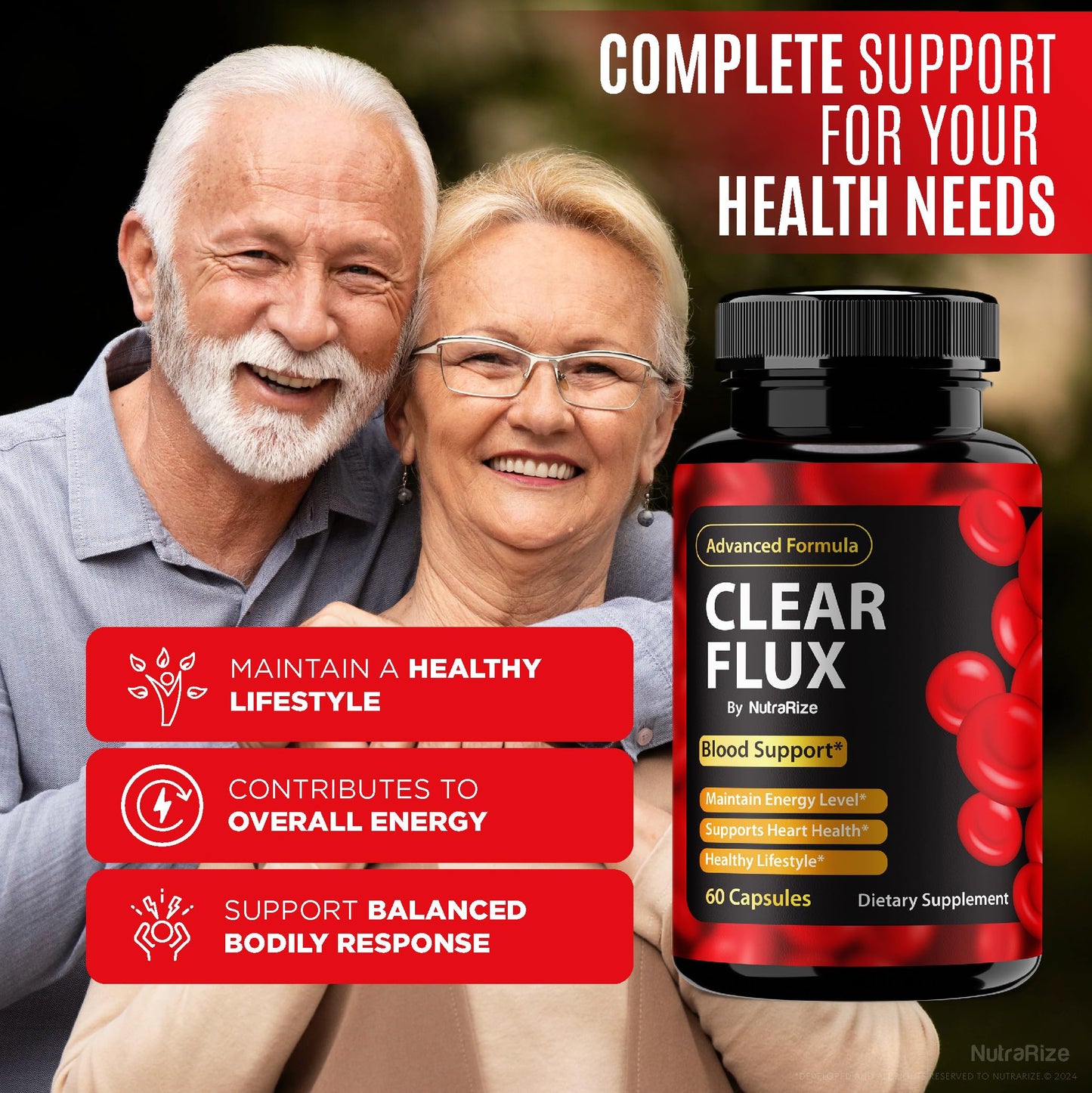 (3 Pack) Clear Flux Pills, Official ClearFlux Capsules, All-Natural Support, Premium Support to Maintain Stable Levels & Healthy Circulation, Natural Clear Flux Health Review (180 Capsules)