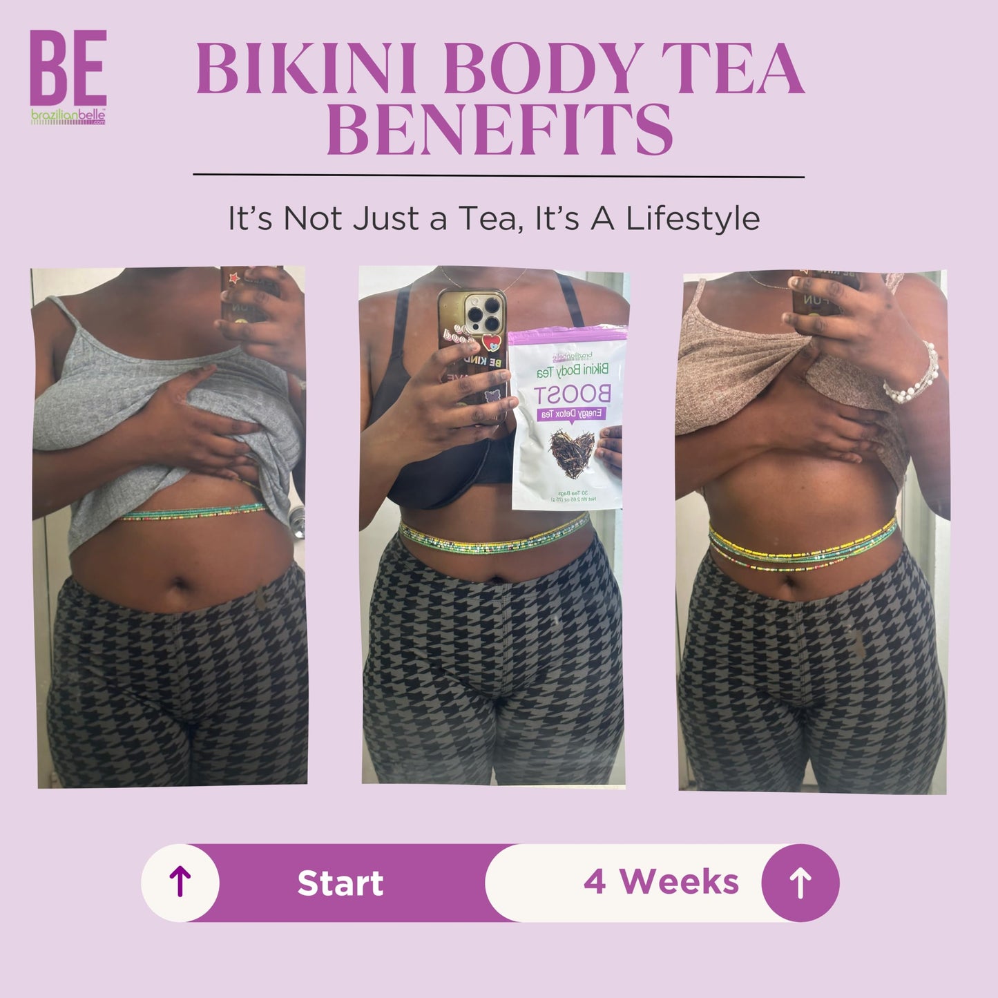 Bikini Body Slimming Detox Tea - Laxative-Free Colon Cleanse Tea to Support a Healthy Weight - Gentle Cleansing Detox Tea for Belly Bloating Relief. All Natural Herbal Tea Blend (30 ct)