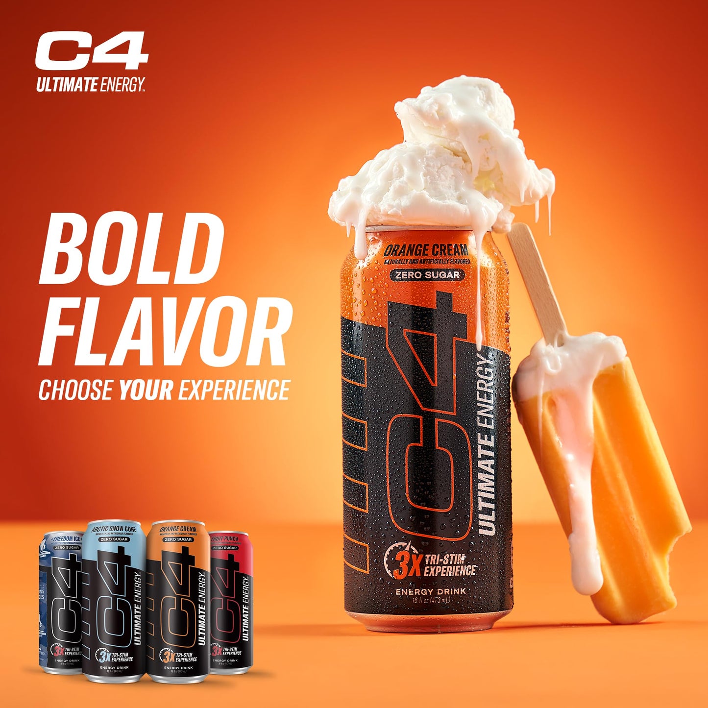 C4 Ultimate Sugar Free Energy Drink 16oz Pack of 12