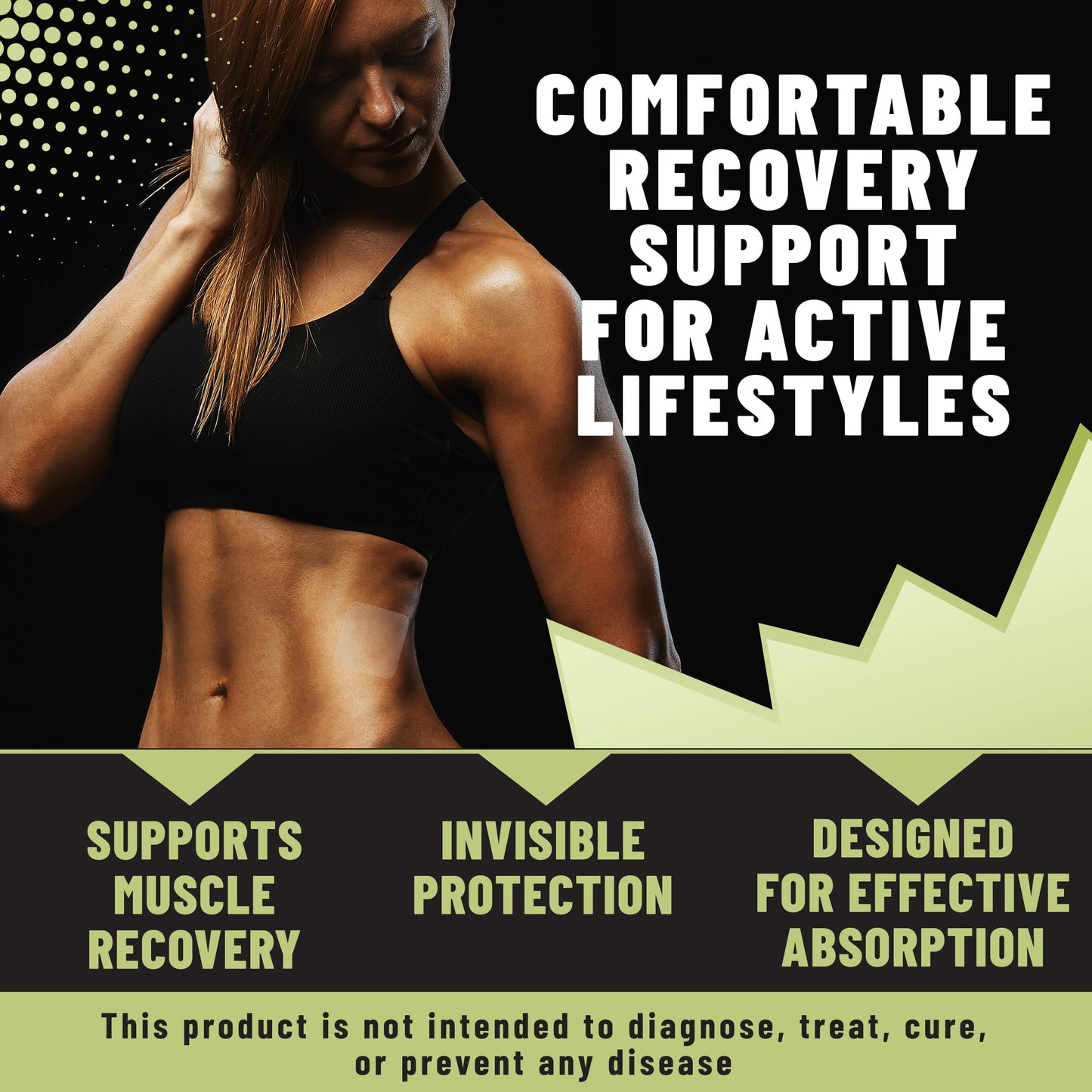 TOLEVITA Post Workout Muscle Recovery Patches with Vitamin C - 36 Patches for Active Lifestyle Support, Helps Soothe and Refresh After Exercise, Convenient and Easy-to-Use for Men and Women