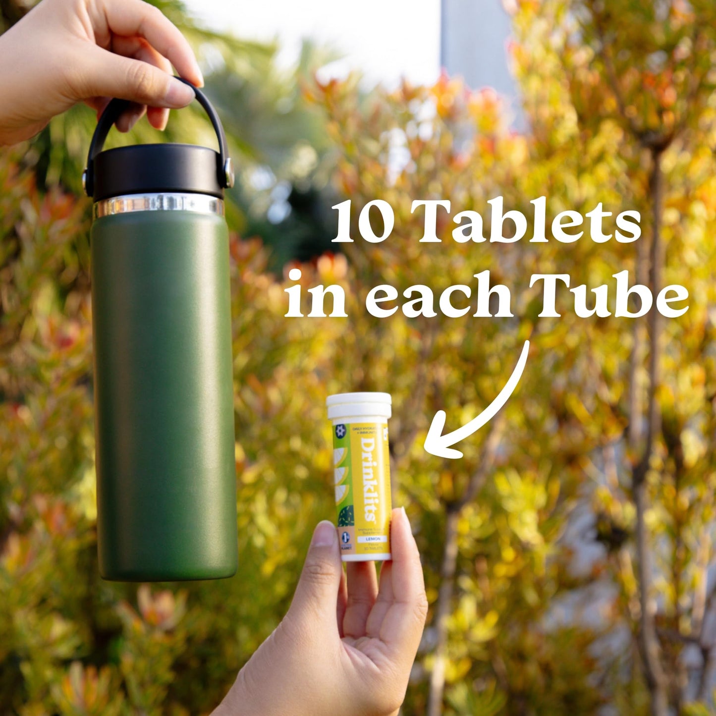 Drinklits Lemon Immunity & Lemon-Lime Hydration Tablets (2) Tube Combo Pack | Essential Electrolytes - Immune Support - Great Taste | 20 Servings (10 Tablets Per Tube)