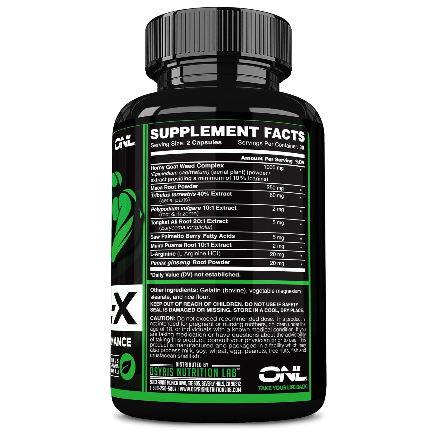 Testosterone Booster for Men - Workout Testosterone Supplement - Goril-X Libido Booster for Men - 1000mg Male Enhancing Horny Goat Weed, Maca Root, Tongkat Ali - Increase Stamina & Energy - 2 Pack