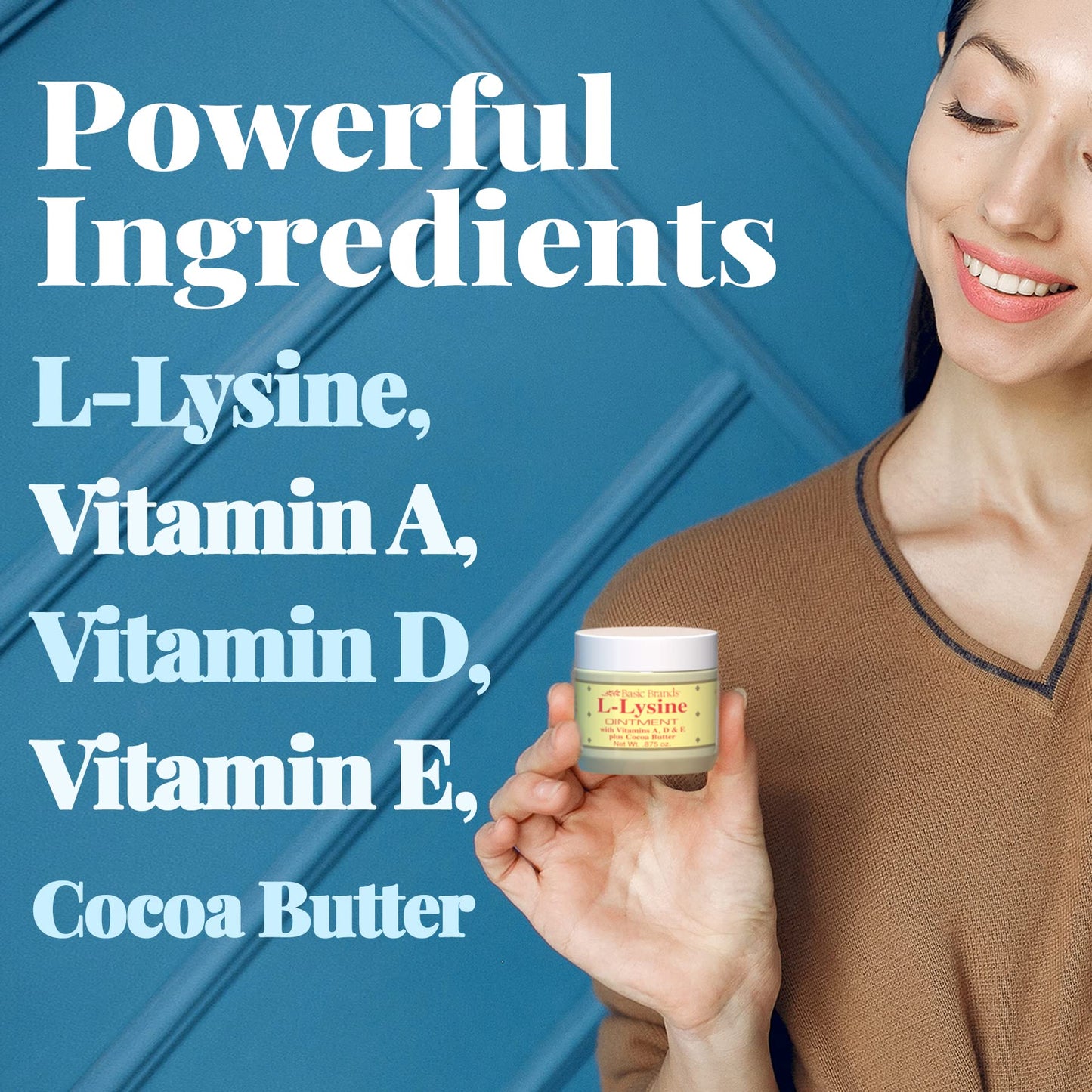 Basic Organics L-Lysine Ointment 0.87 oz (Pack of 5)
