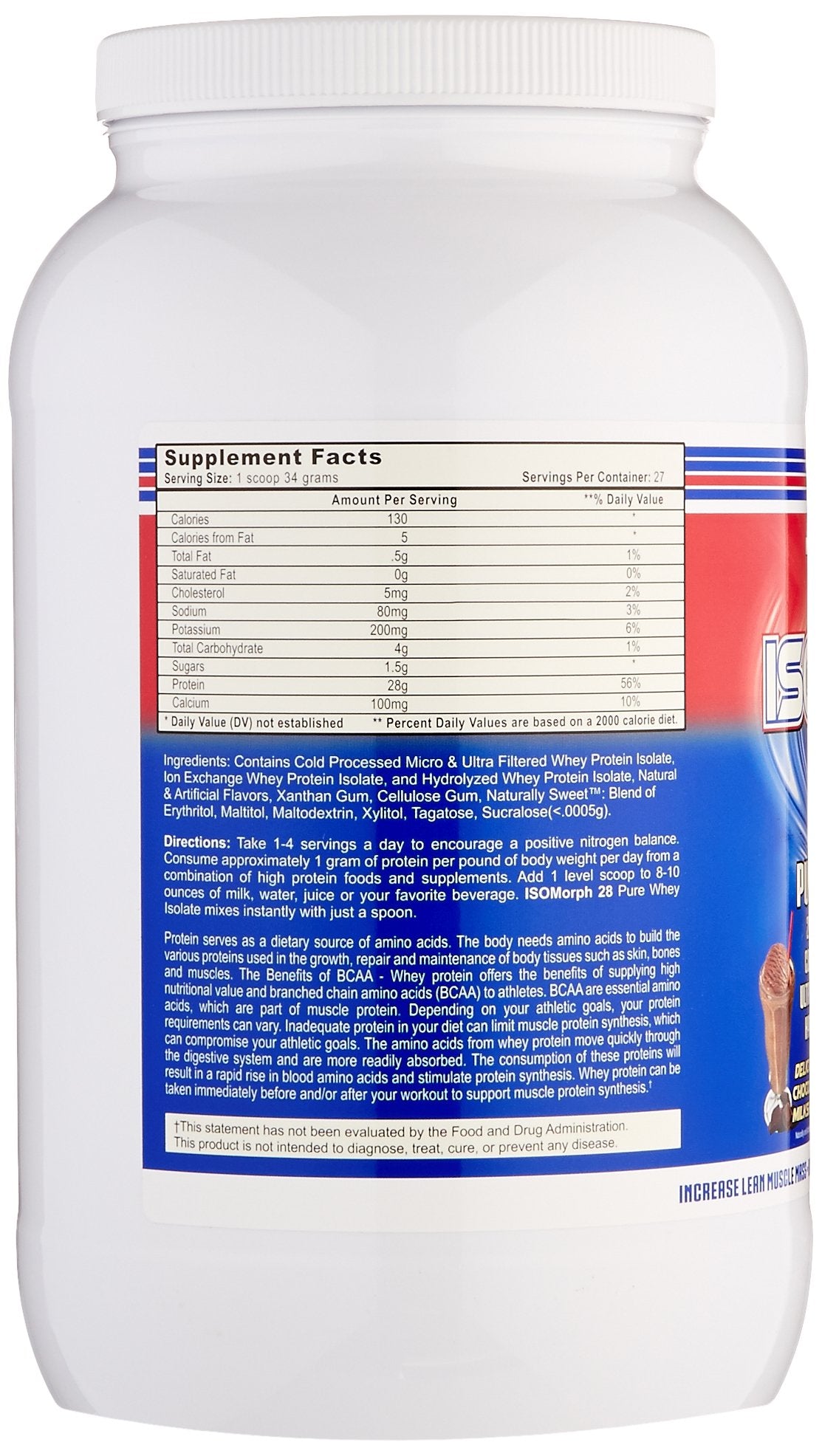 APS Nutrition Isomorph 28 Milkshake, Chocolate, 2 Pound