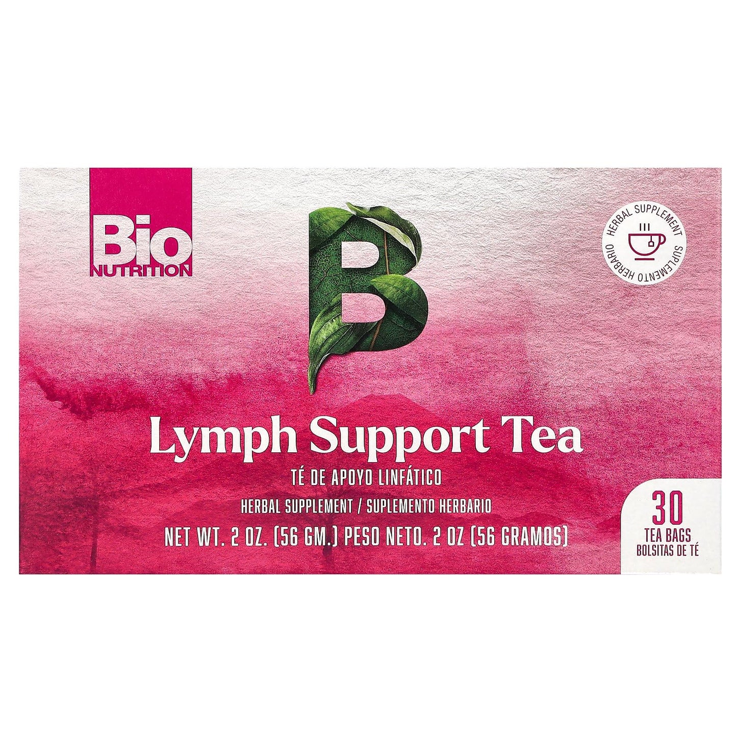 Bio Nutrition Lymph Support Tea Cleanse and Detox 30 Bag(S)