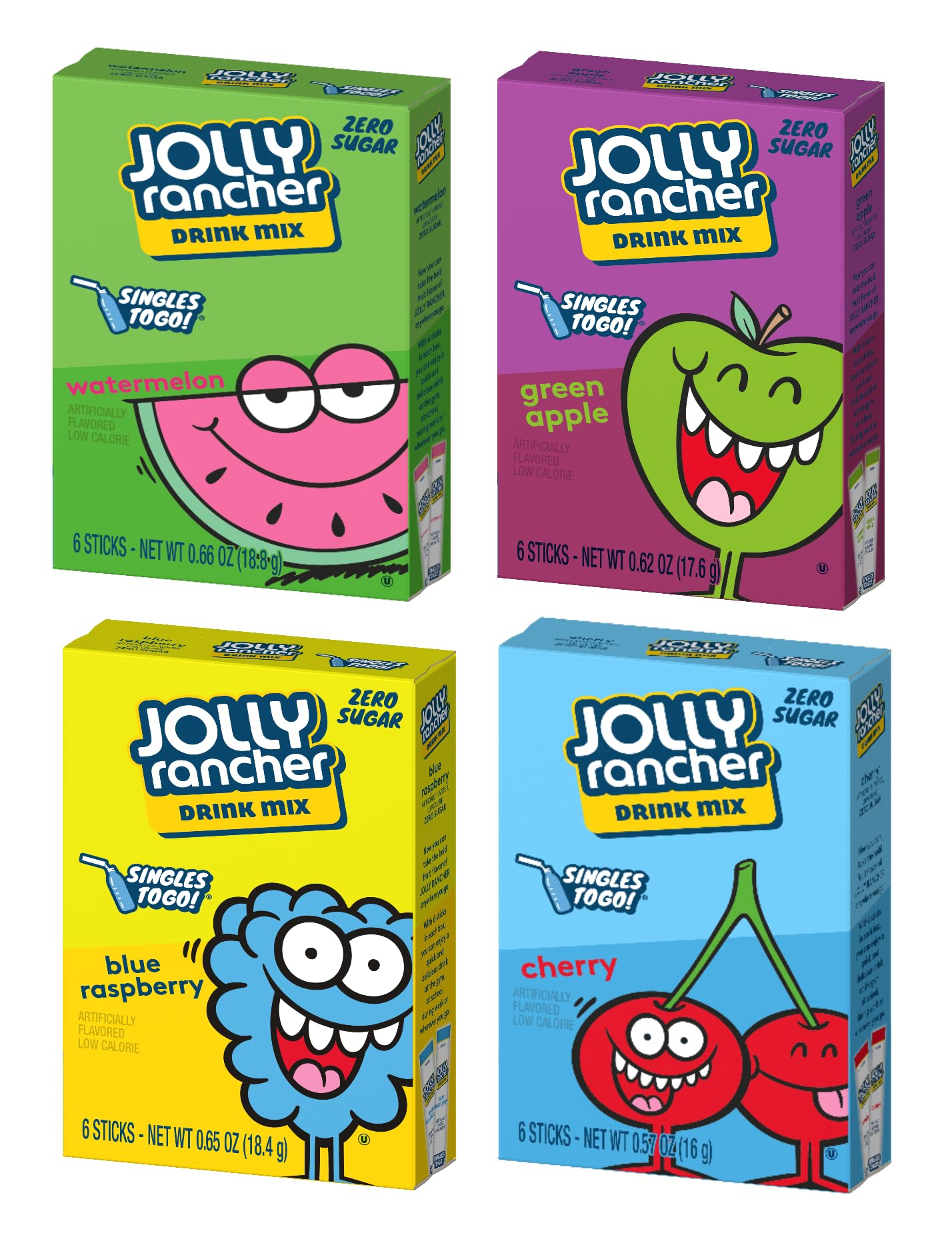 SINGLES TO GO Drink Mix Variety 12 Pack 3 Sonic Flavors 4 Jolly Flavors and 5 Starburst Flavors Powdered Drink Mix On the go Convenience