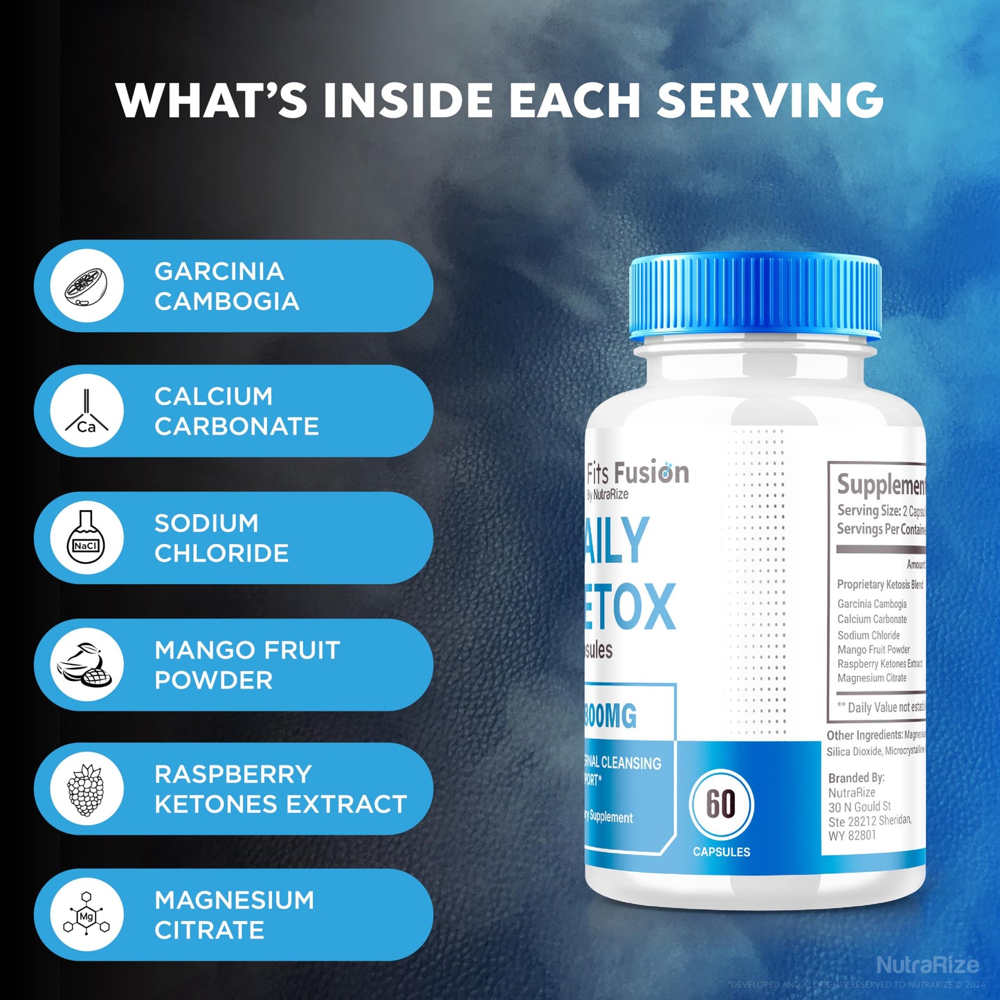 (2 Pack) Slim Fits Fusion Capsules, Slim Fits Fusion Daily Detox Pills, Advanced Weight Loss Supplement, Slim Fits Fusion Keto Formula to Target Belly Fat, SlimFitsFusion 800MG Reviews (120 Capsules)