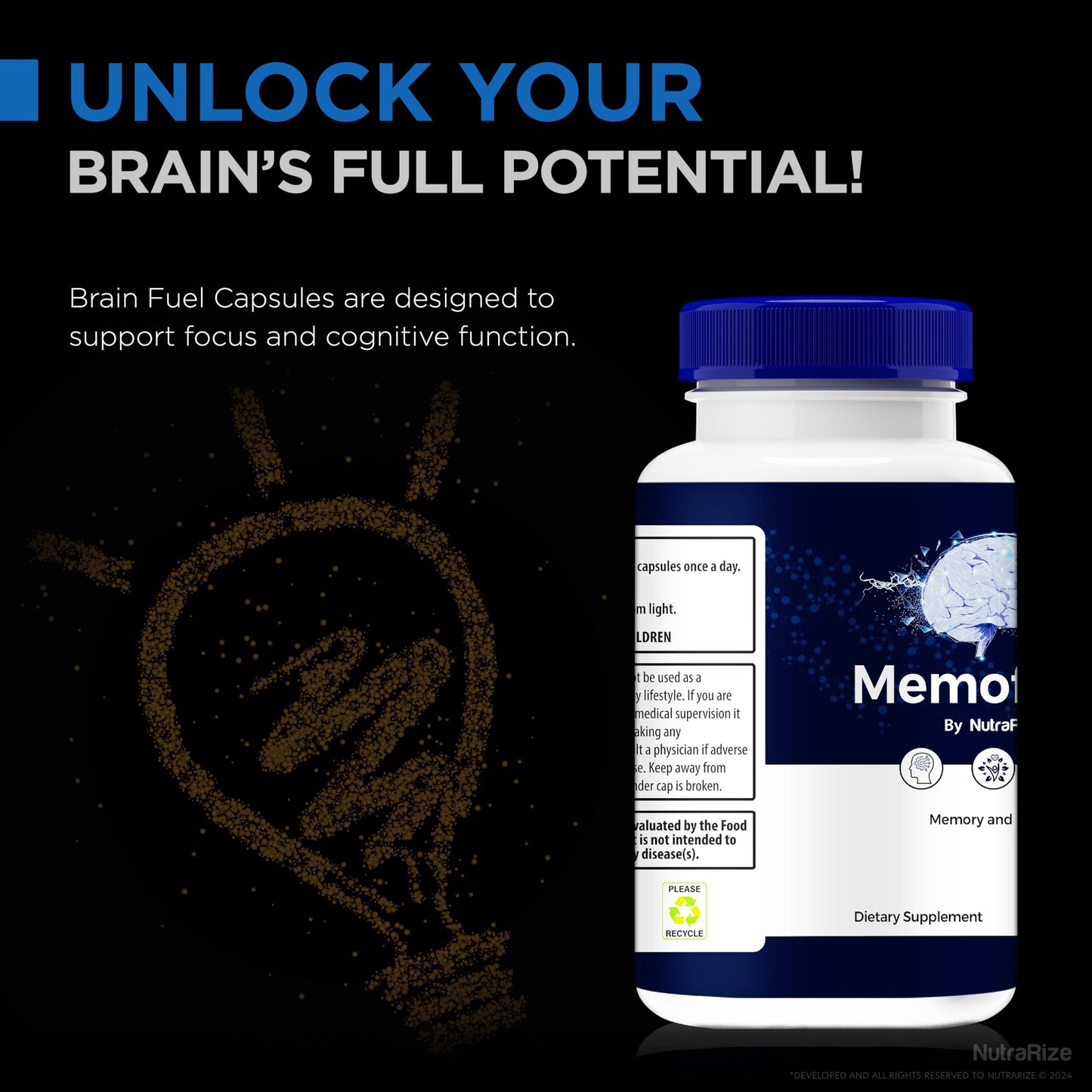 (2 Pack) Memoforce Pills, See Your Full Potential with MemoForce Brain - Supports Memory, Focus & Concentration, for Cognitive Health and Function, Official Memo Force Reviews (120 Capsules)