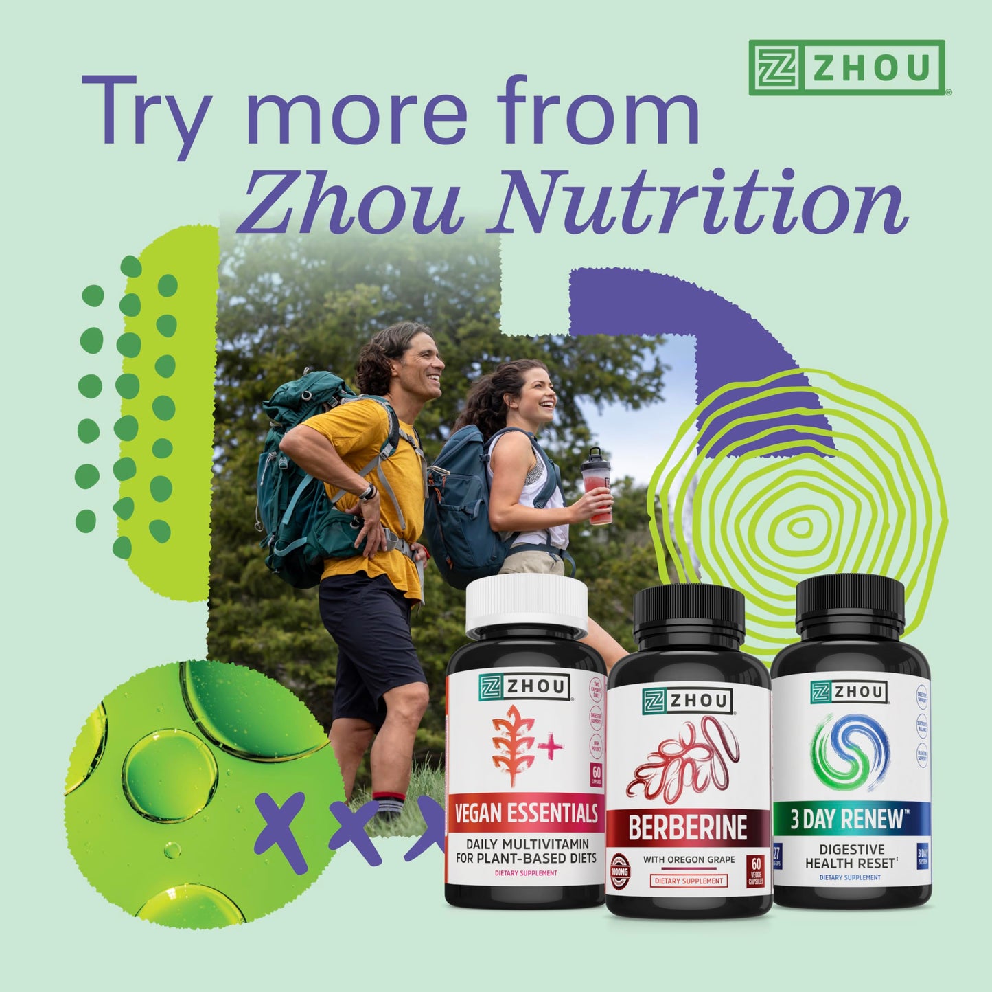 Zhou Fast Support+ Intermittent Fasting Support Supplement, Vitamin B12 for Energy, Electrolytes Magnesium, Chloride, Sodium, Potassium, Creatine Monohydrate, Physical Performance, 60 Veg Caps