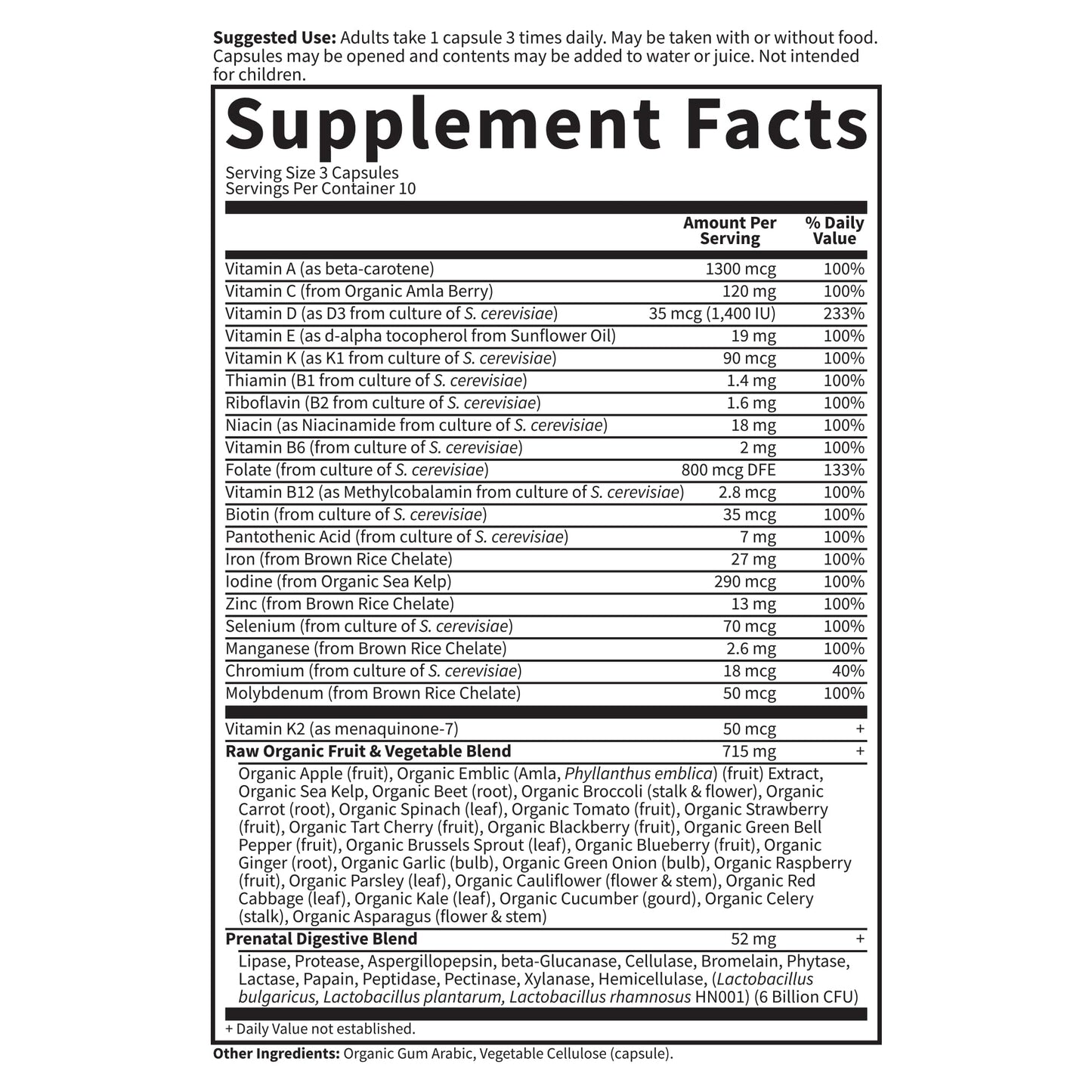 Garden Of Life, Raw Vitamin Code Prenatal 90 Organic, 90 Count