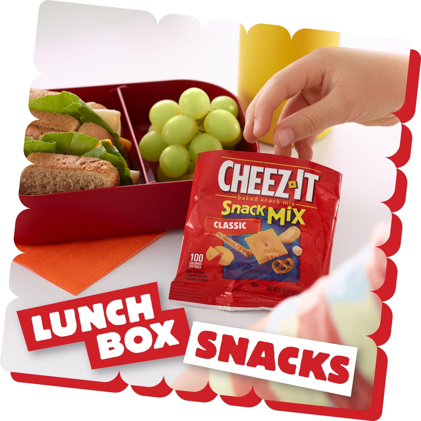 CheezIt Snack Mix Lunch Snacks Office and Kids Snacks Classic 9oz Box 12 Packs