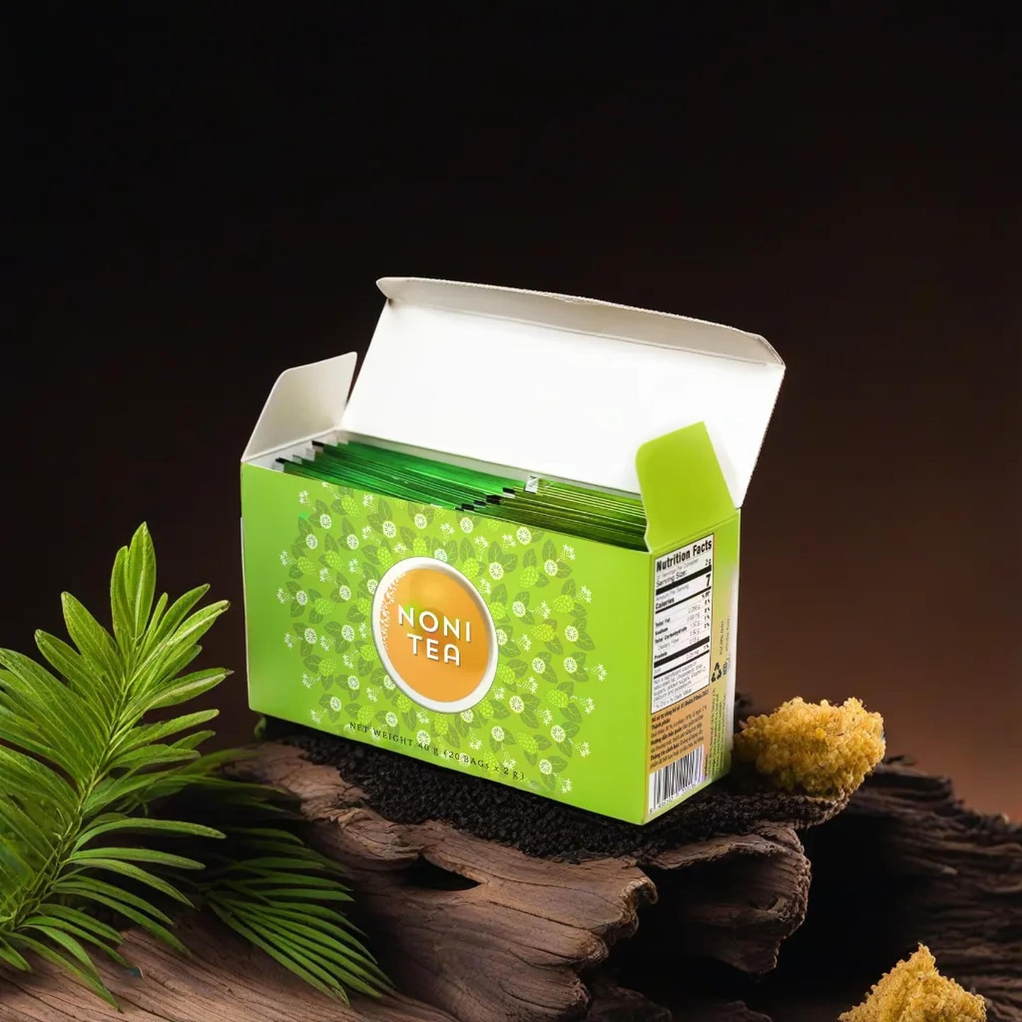 SUNBELEAF Noni Tea Boosts Immue System Supports Pain Relief Natural Herbal Wellness Support 20 Tea Bags Caffeine Free
