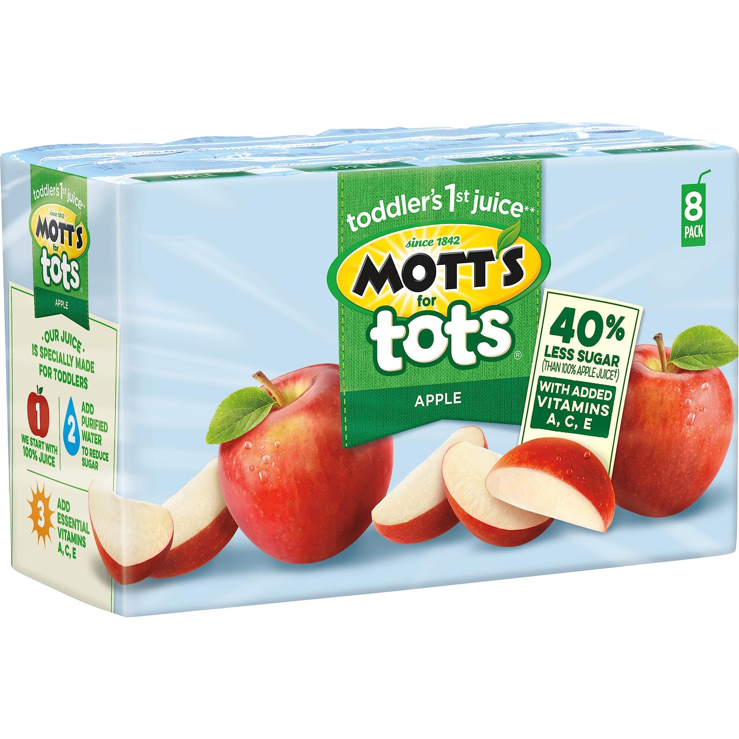 Motts For Tots Apple 675 Fl Oz Boxes 32 Count 4 Packs Of 8 Juice With Purified Water Good Source Of Vitamin C 40 Less Sugar Than 100 Apple Juice No Artificial Sweeteners