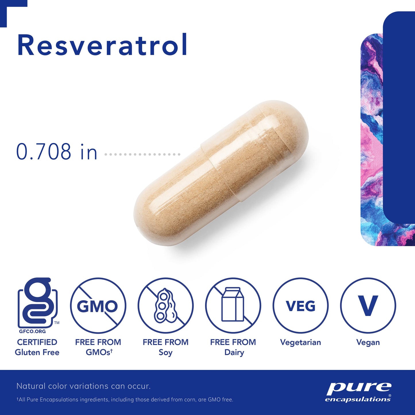 Pure Encapsulations Resveratrol - Cardiovascular, Cellular Health & Memory Support* - 40 mg Trans-Resveratrol - Antioxidants Supplement - Gluten Free & Non-GMO - 120 Capsules