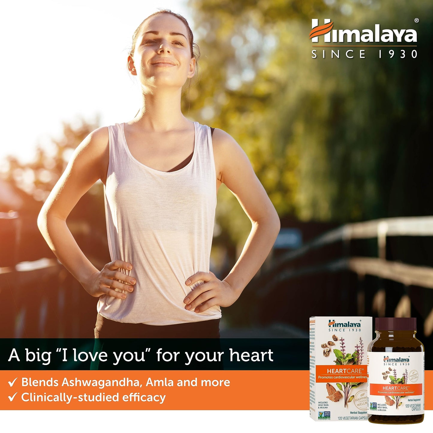 Himalaya HeartCare for Daily Wellness, 720mg, 120 Capsules, 1 Month Supply