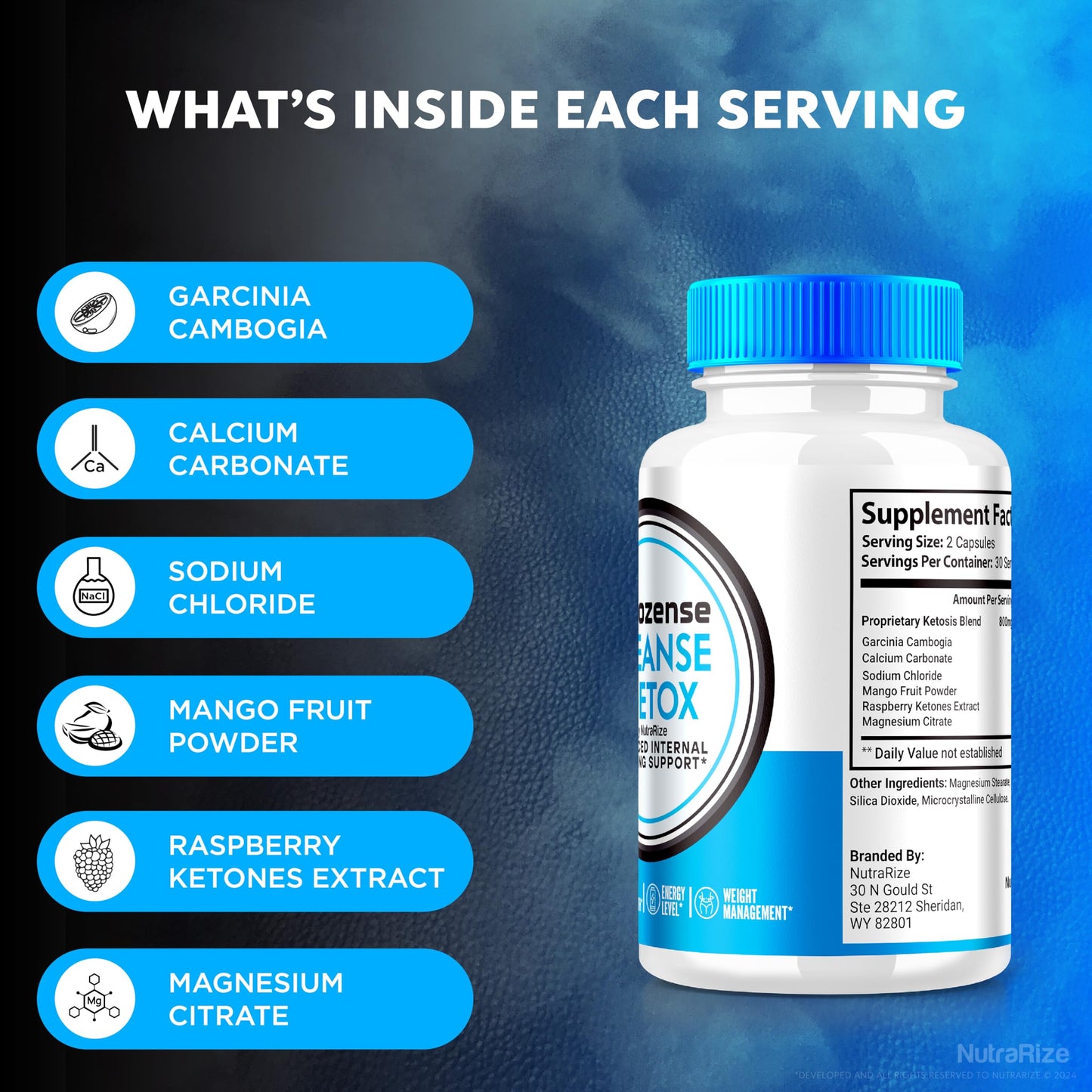 Ketozense Capsules - Ketozense Supplement for Advanced Weight Loss, Maximum Support All-Natural Pills for Targeting Belly Fat, Ketozense Cleanse + Detox, Keto Zense Reviews (60 Capsules)