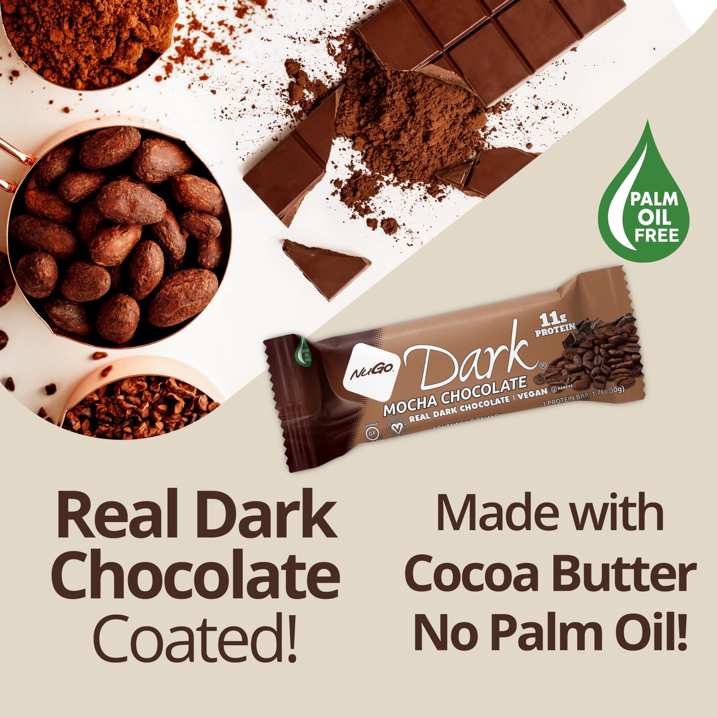 NuGo Dark Variety Chocolate Pretzel 12 Bars Mint Chocolate Chip 12 Bars 1213g Protein Vegan Gluten Free NonGMO Kosher Pareve 24 Count