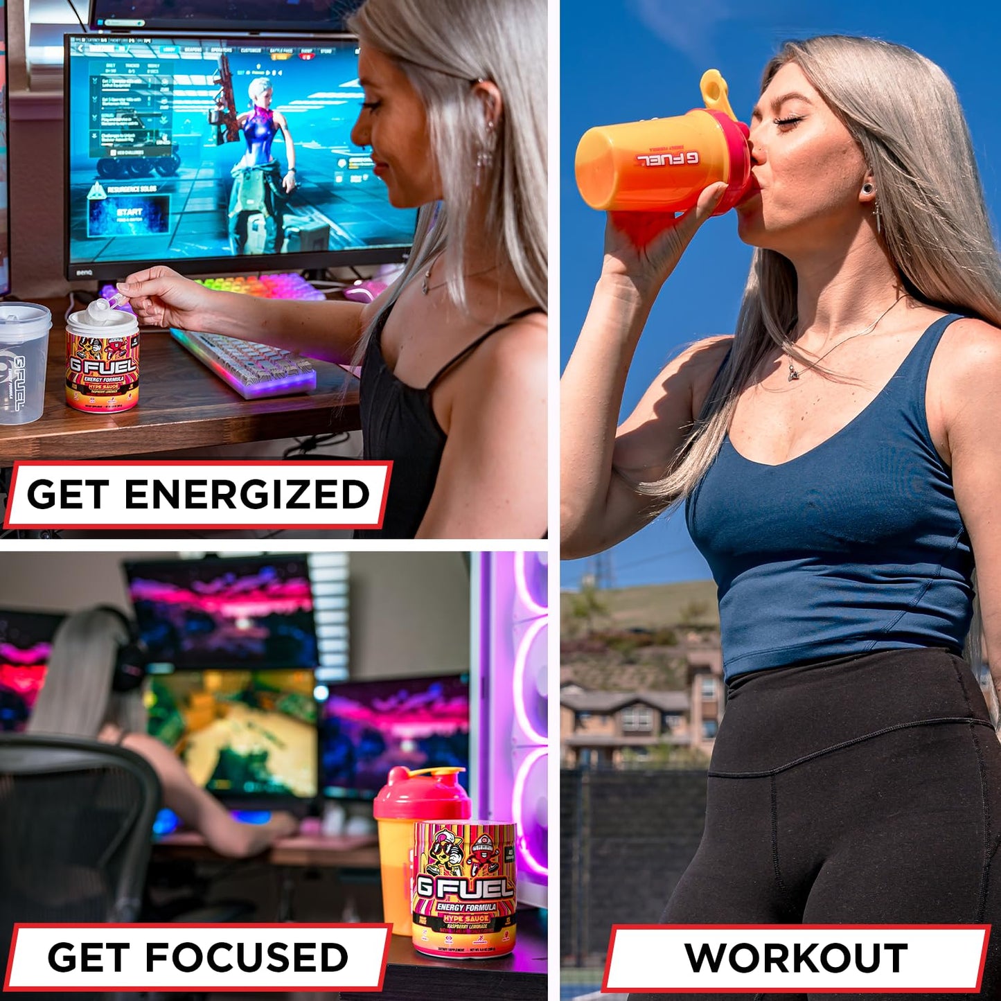 G Fuel Electrolyte Powder, Cherry Green Apple, Stab Stimulant, Zero Sugar and Caffeine-Free Hydration Mix with Electrolytes and Vitamins, 3.8 oz (Ghost Face, 30 Servings)