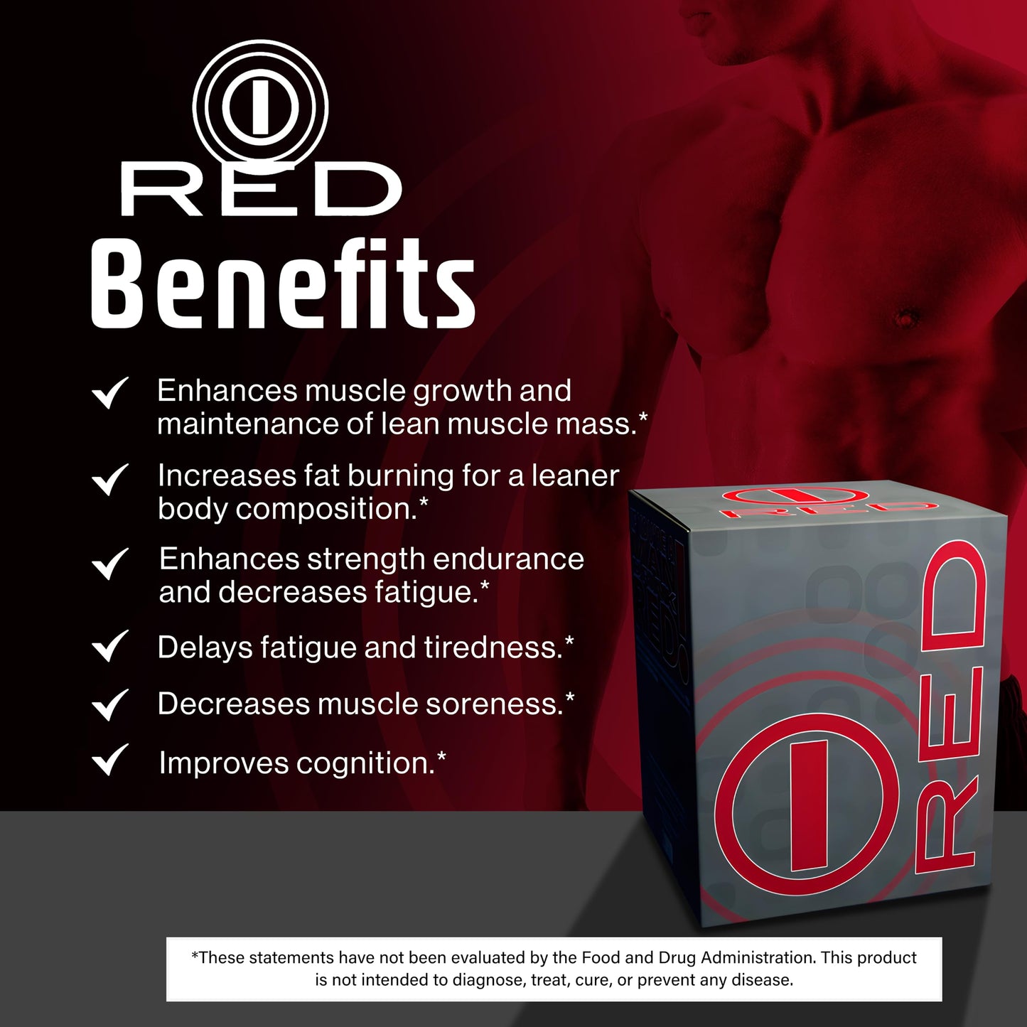 bhip Red for Men (Fit) - Tailored Supplement for Hormonal Health, Supports Energy, Heart Health, Vitality, & Virility - 30 Servings
