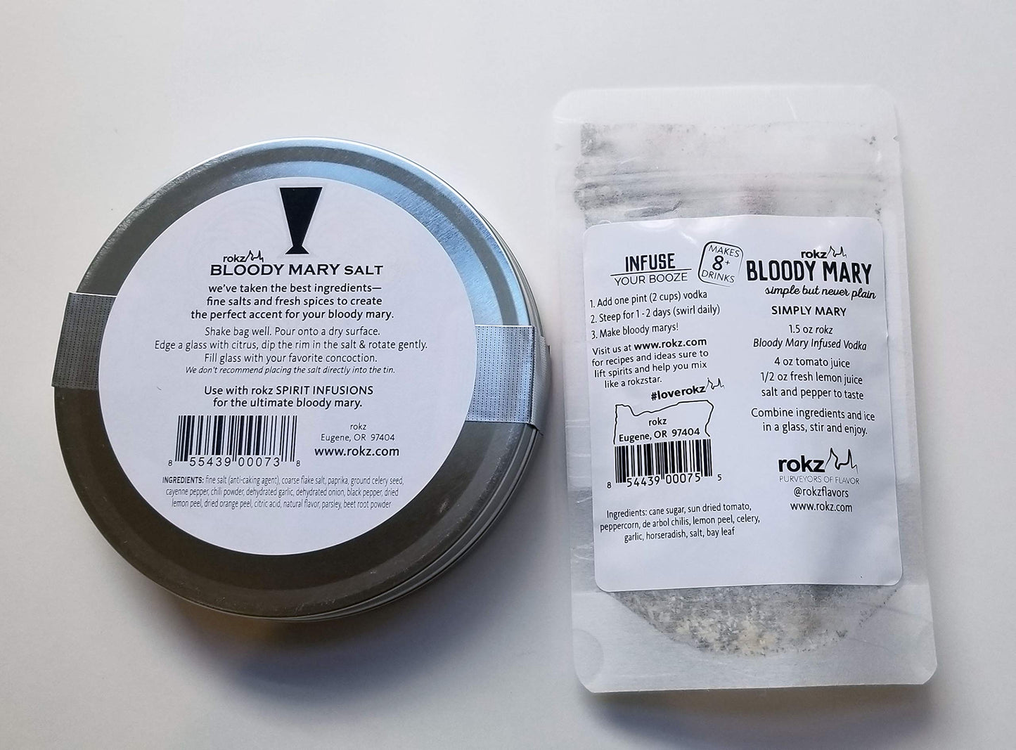 Rokz Bloody Mary Infusion and Bloody Mary Rimming Salt Combo Set